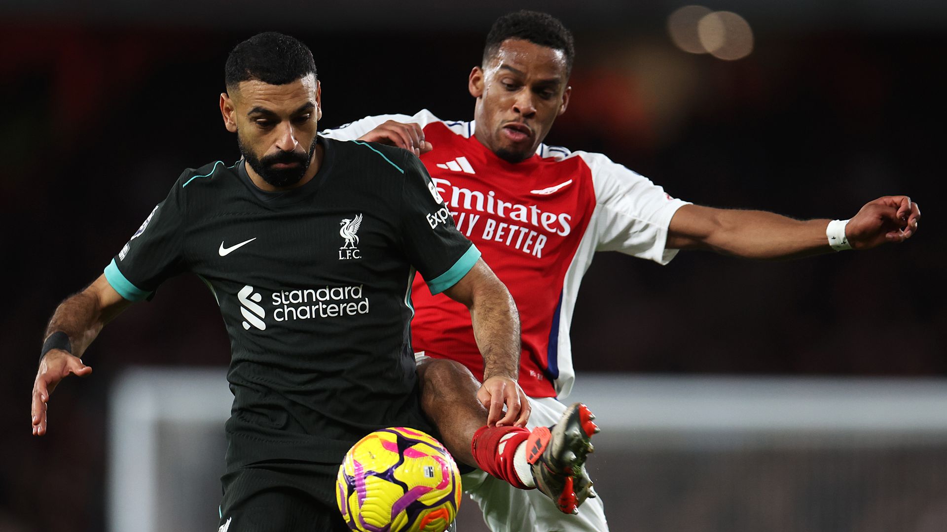 Mohamed Salah Jurrien Timber Liverpool Arsenal 2024-25