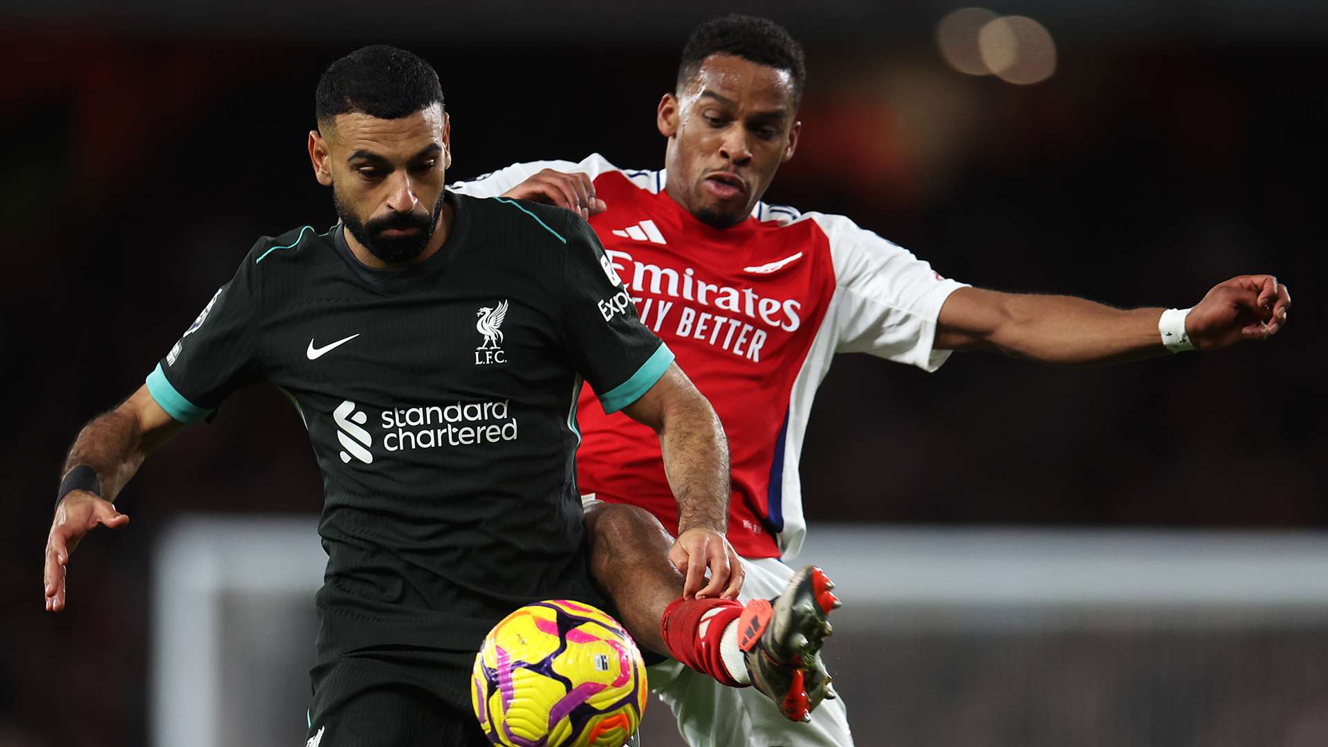 Mohamed Salah Jurrien Timber Liverpool Arsenal 2024-25