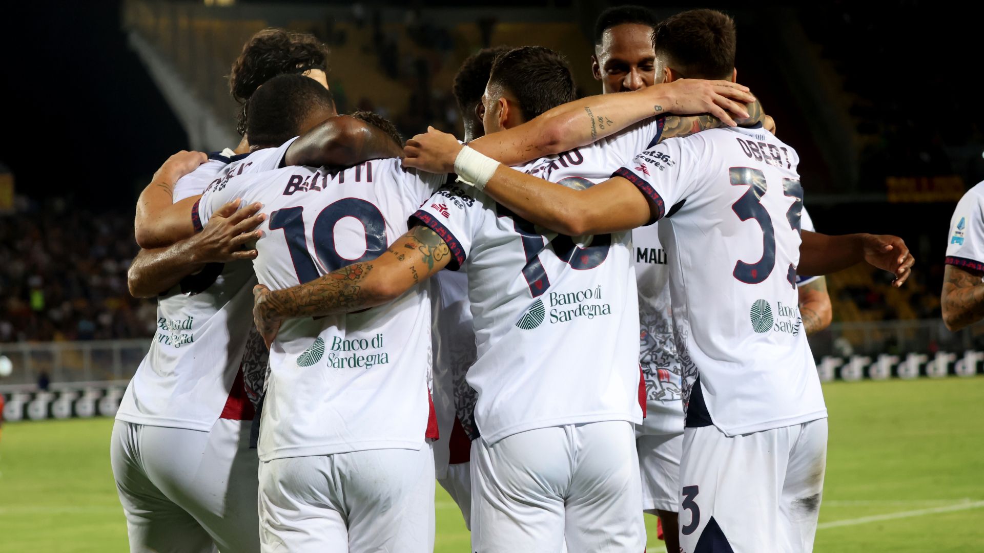 Cagliari esultanza