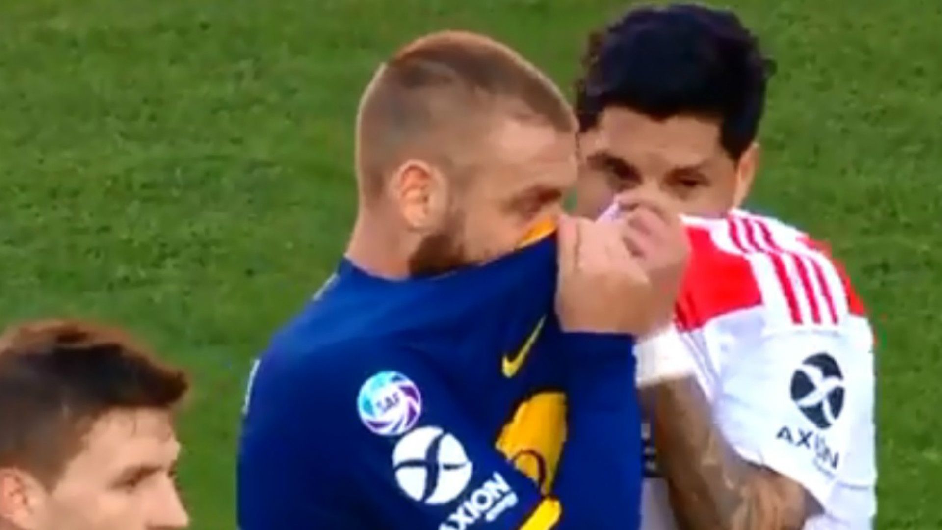 captura De Rossi Enzo Perez Superclasico 2019