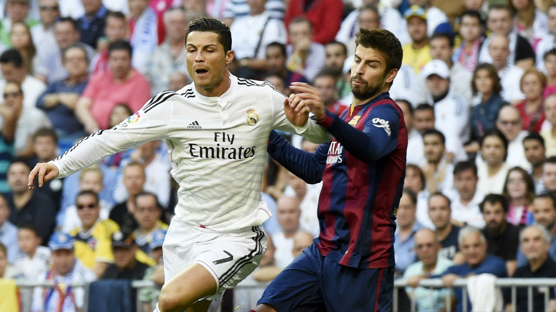 Gerard Pique Cristiano Ronaldo Real Madrid Barcelona