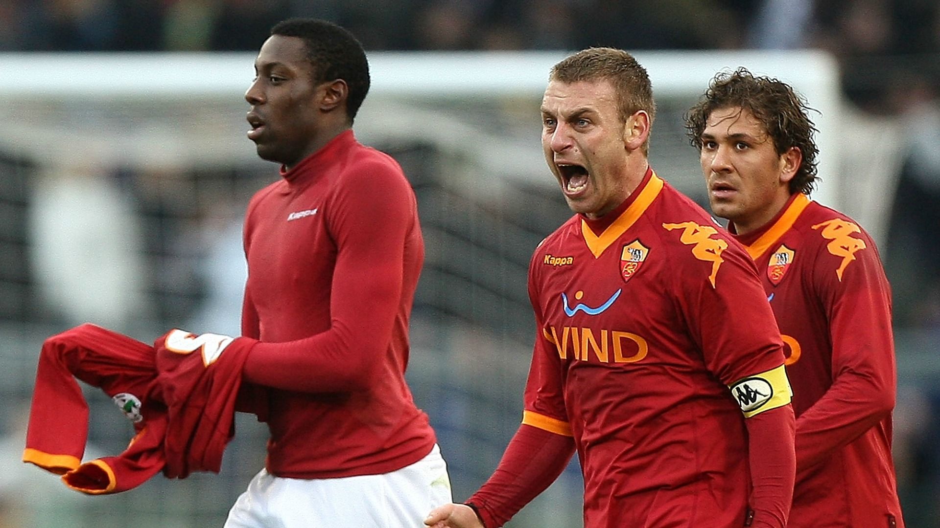 Stefano Okaka Daniele De Rossi Alessio Cerci Roma