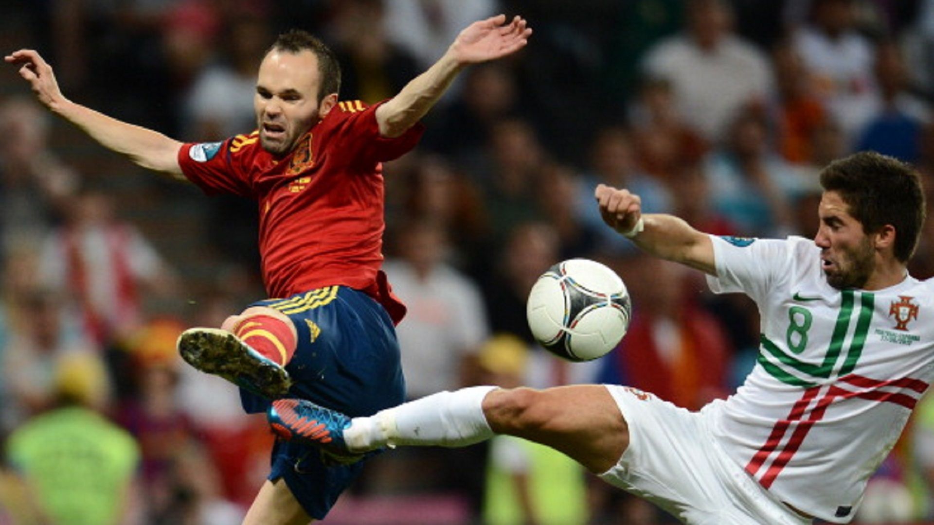 Andres Iniesta Spain Portugal Euro 2012