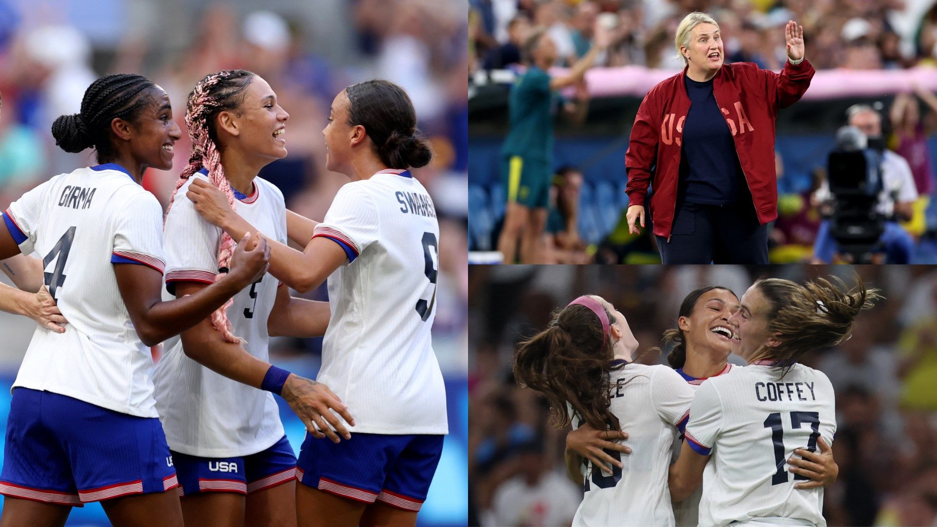 USWNT split Group Stage W/L