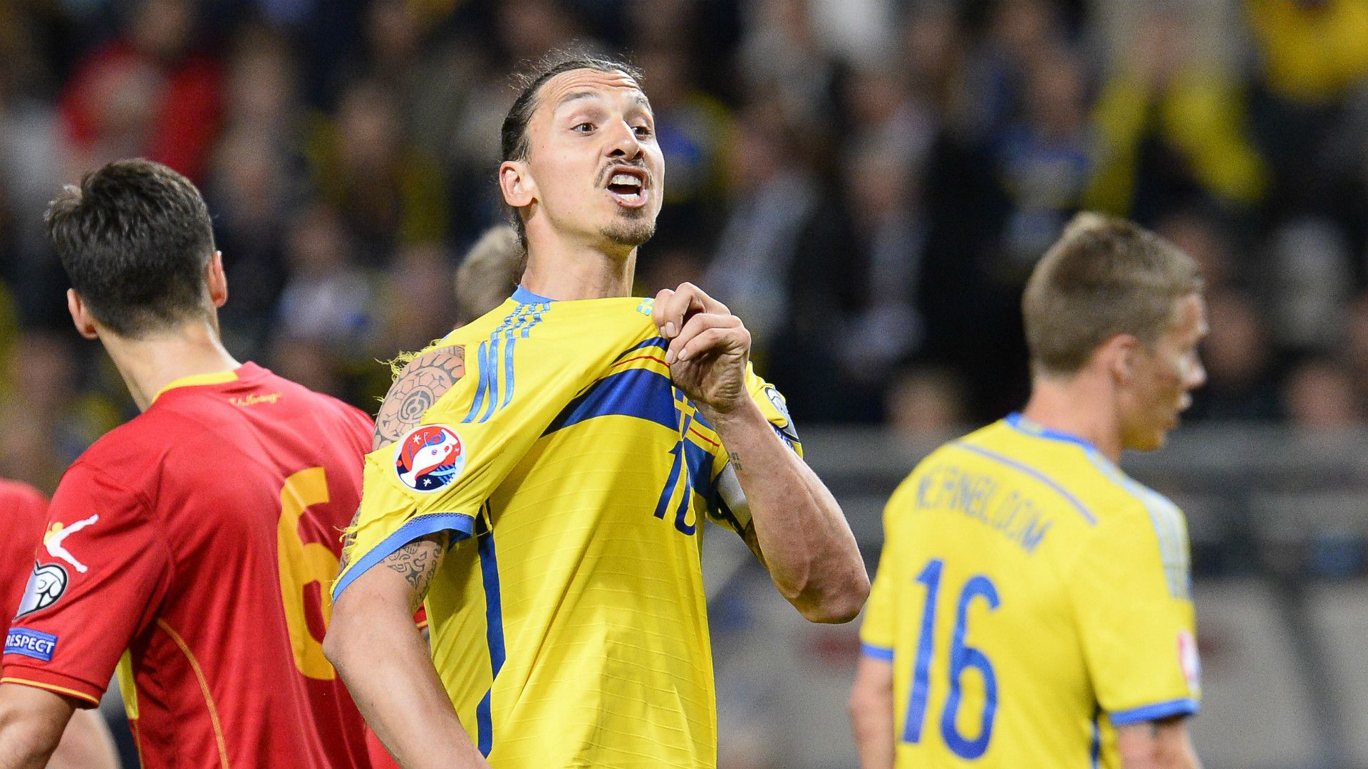 Zlatan Ibrahimovic Sweden Montenegro