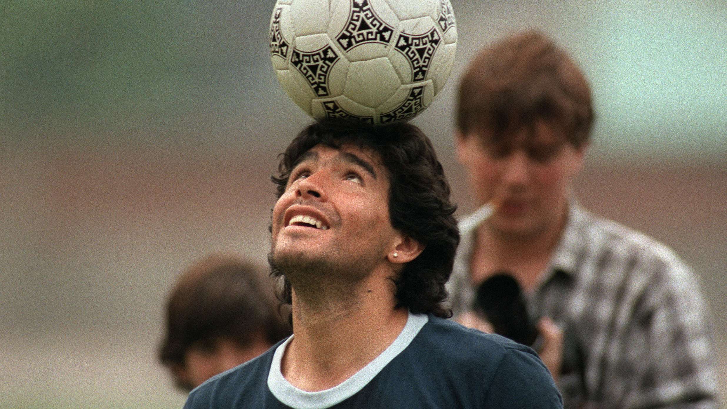 Argentine soccer star Diego Maradona, we