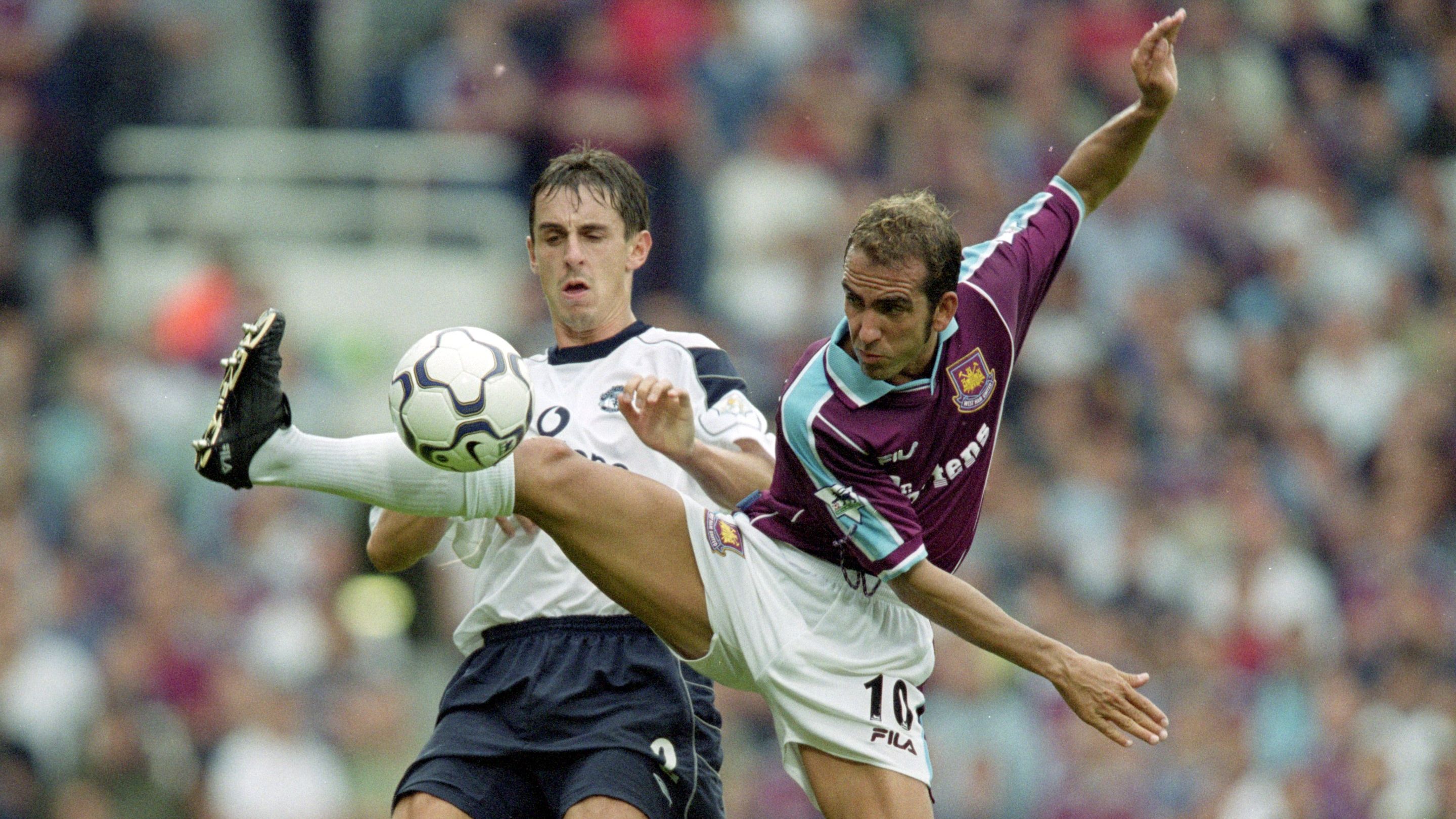 Paolo Di Canio and Gary Neville