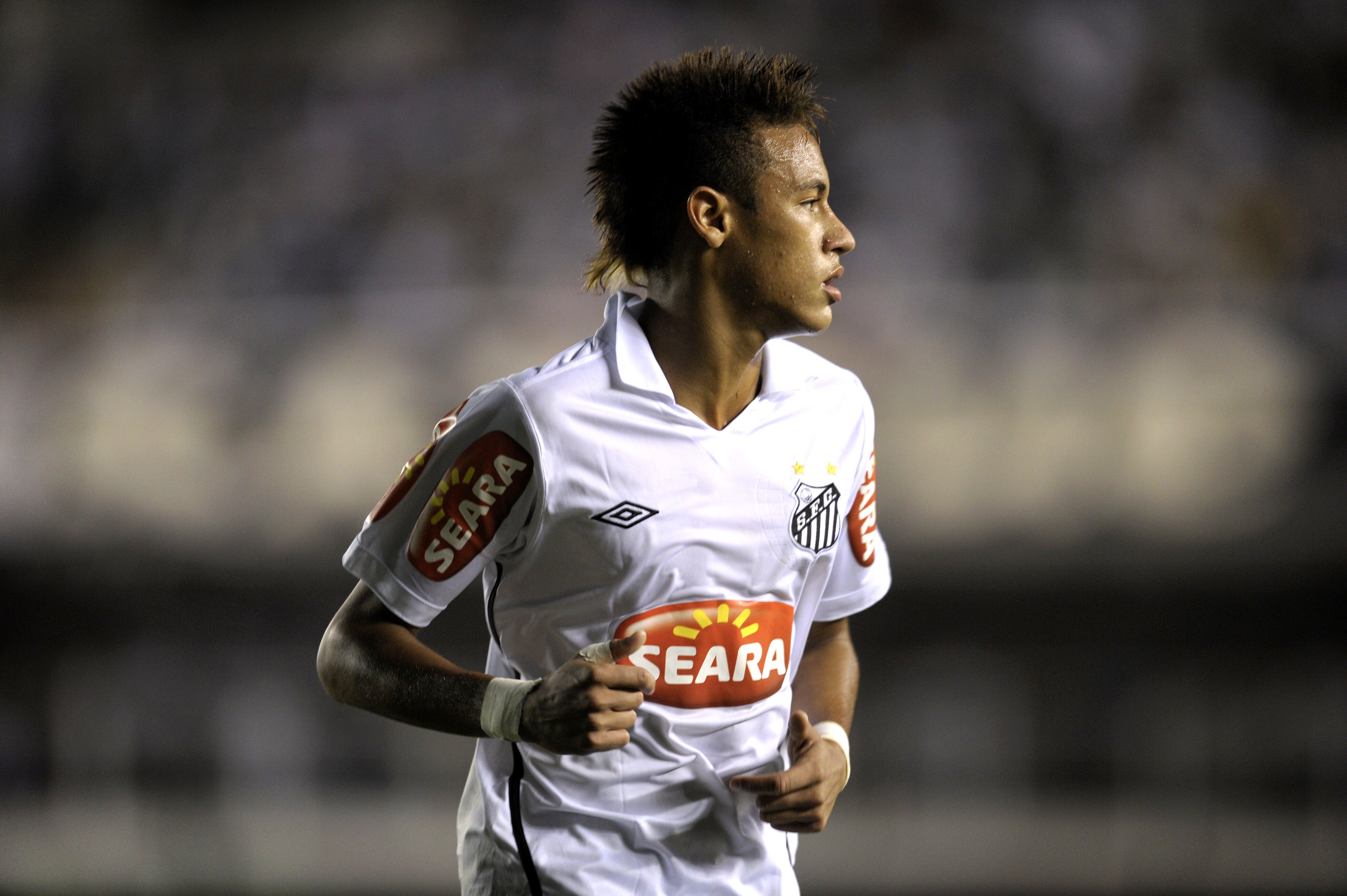 Brazilian football star Neymar, of Santo