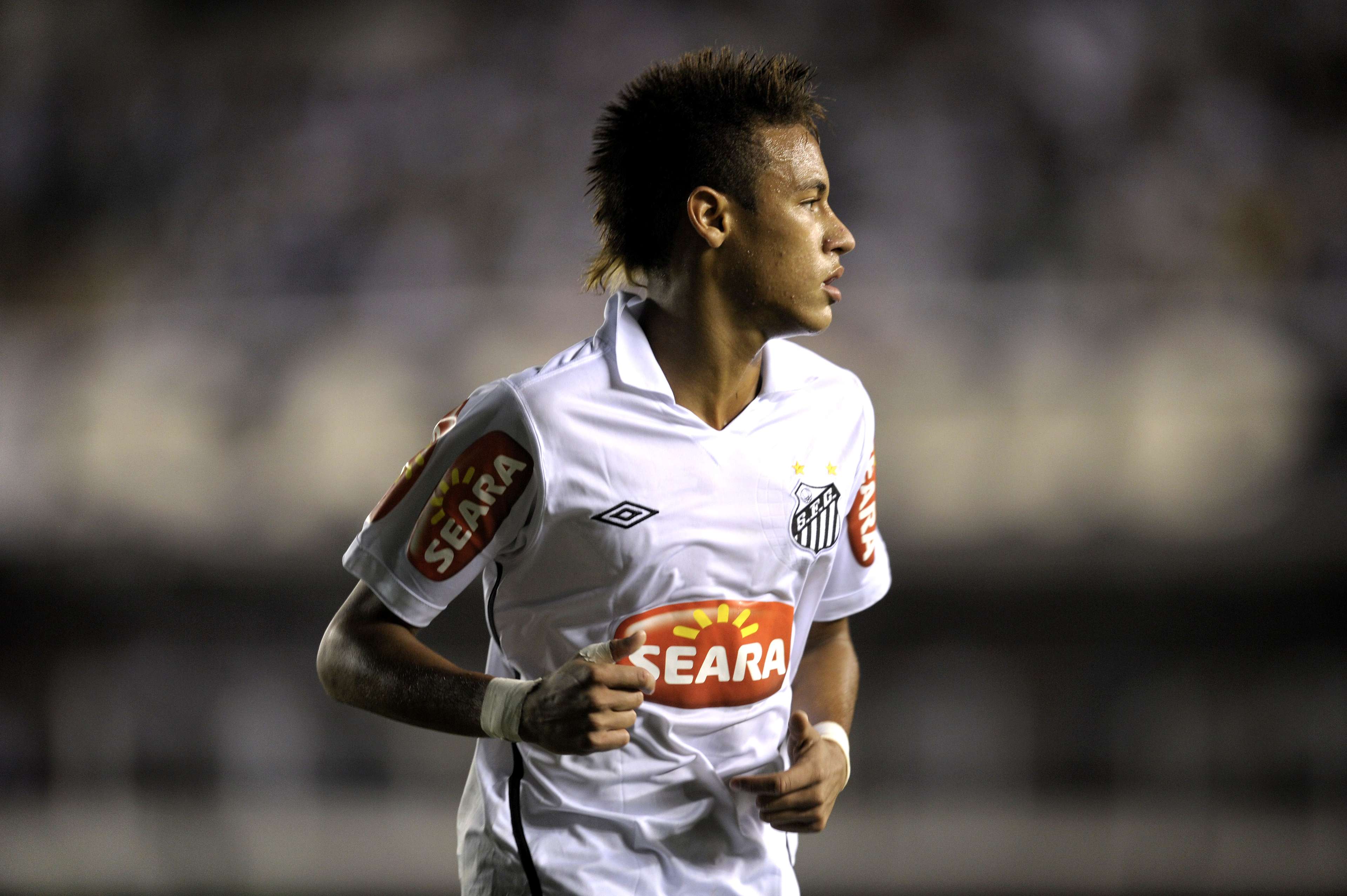 Brazilian football star Neymar, of Santo