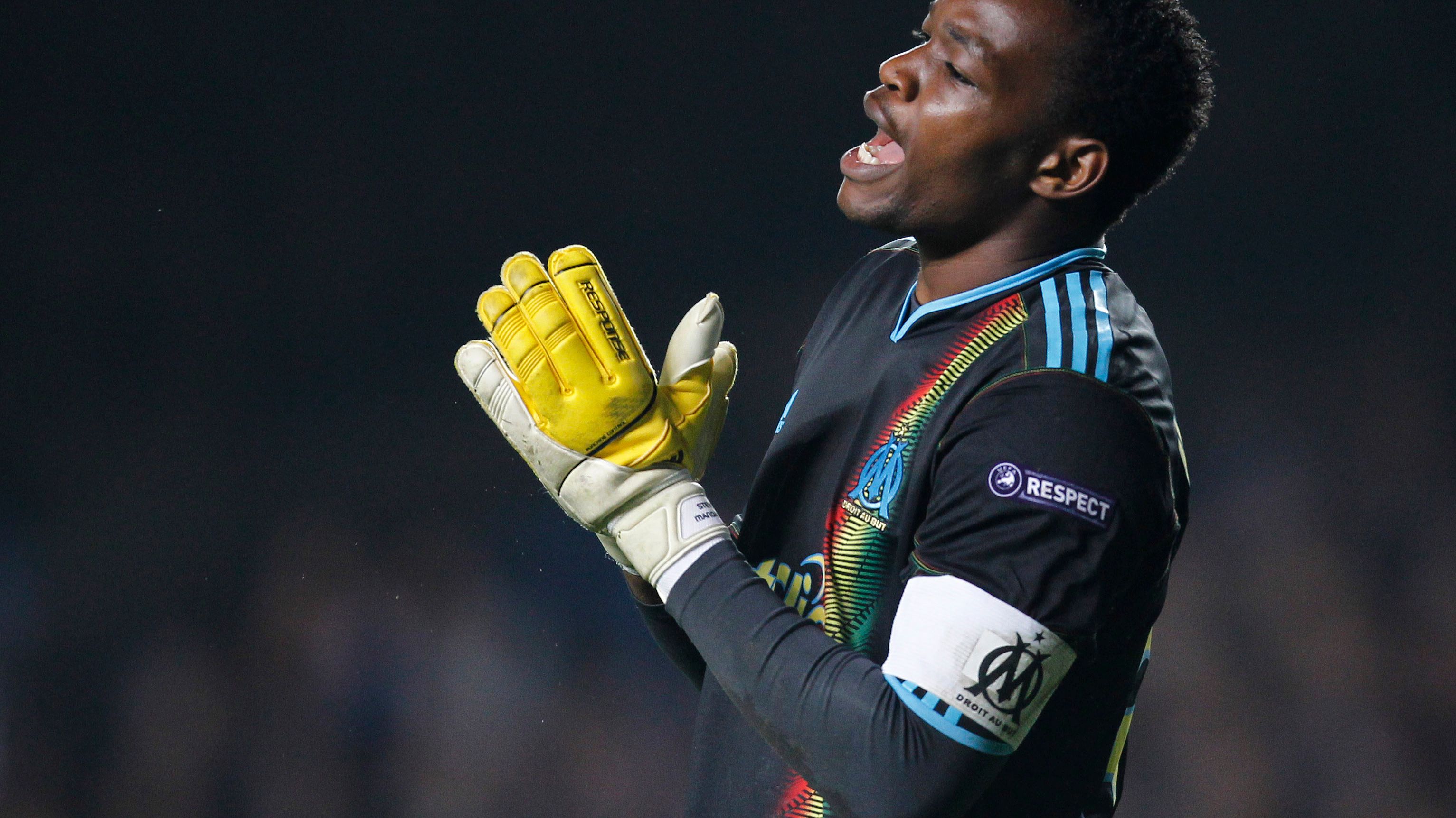 Marseille's French goalkeeper and captai