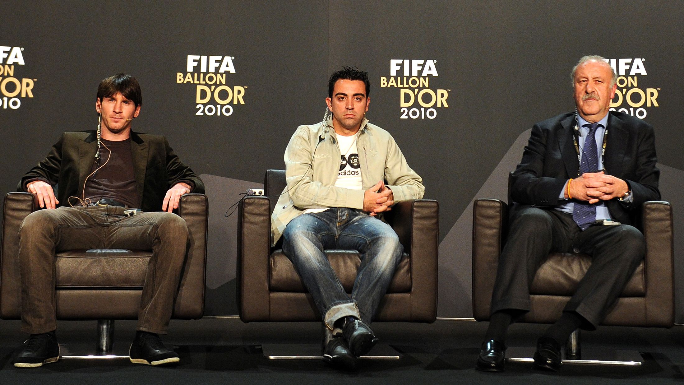 (L-R) Nominee for the FIFA Ballon d'Or,