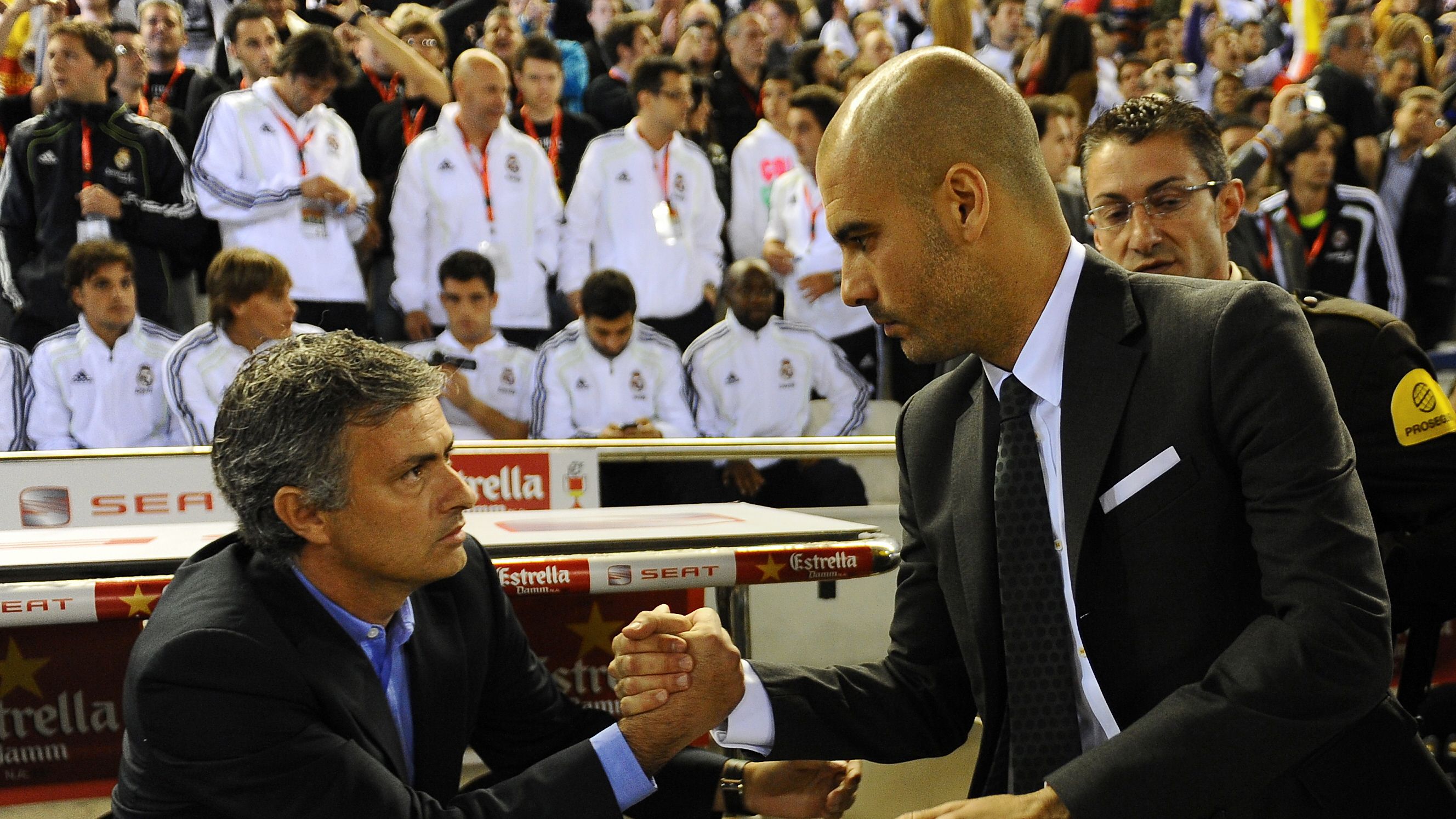 Real Madrid's Portuguese coach Jose Mour