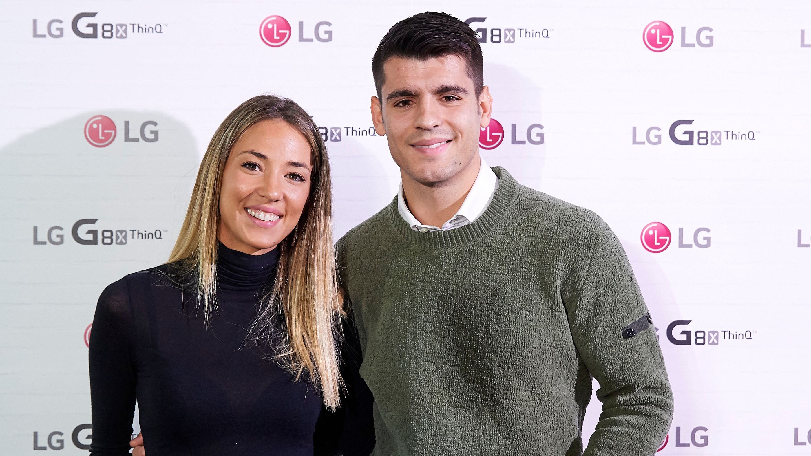 Alvaro Morata And Alice Campello Present New LG Smartphone