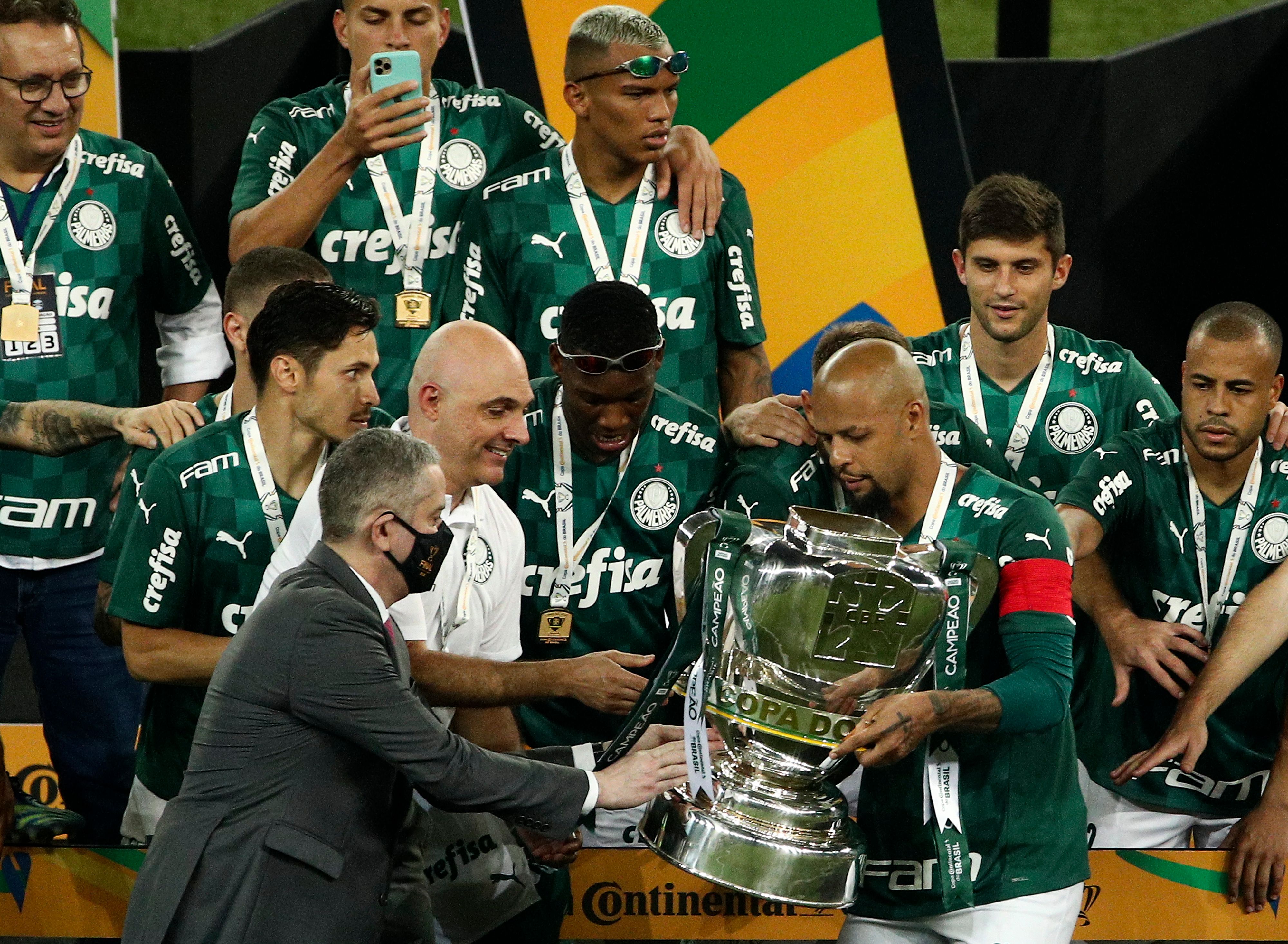 2020 Copa do Brasil Final: Palmeiras v Gremio Play Behind Closed Doors Amidst the Coronavirus (COVID - 19) Pandemic