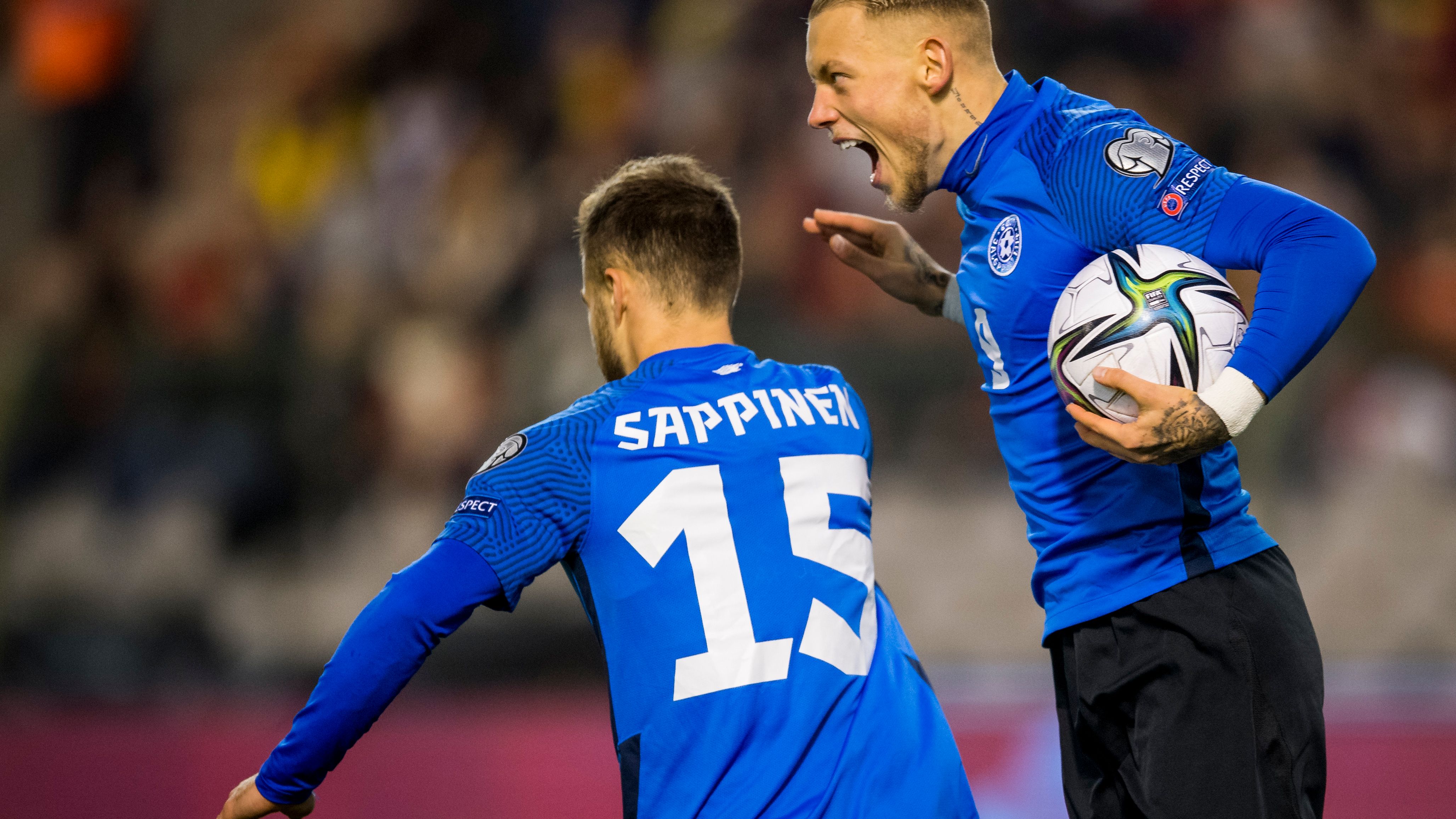 SOCCER WC QUALIFICATIONS BELGIUM VS ESTONIA