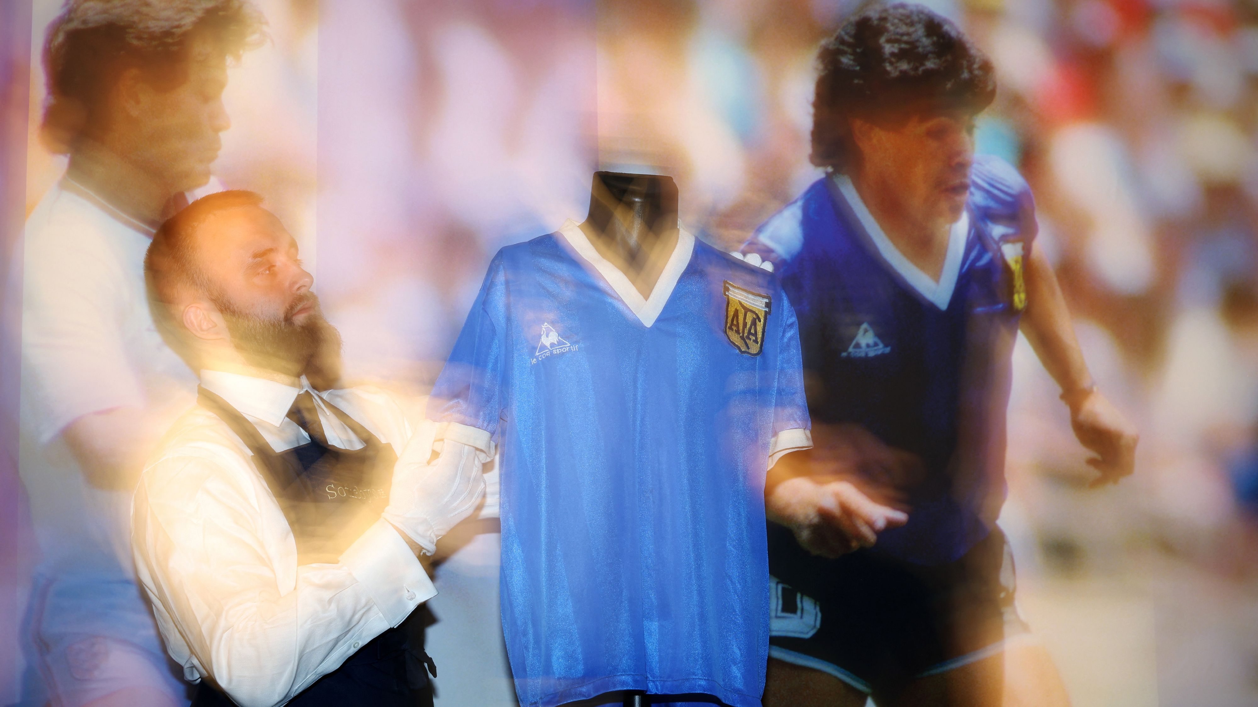 BRITAIN-FBL-WC 1986-ARG-ENG-MARADONA-SHIRT-AUCTION