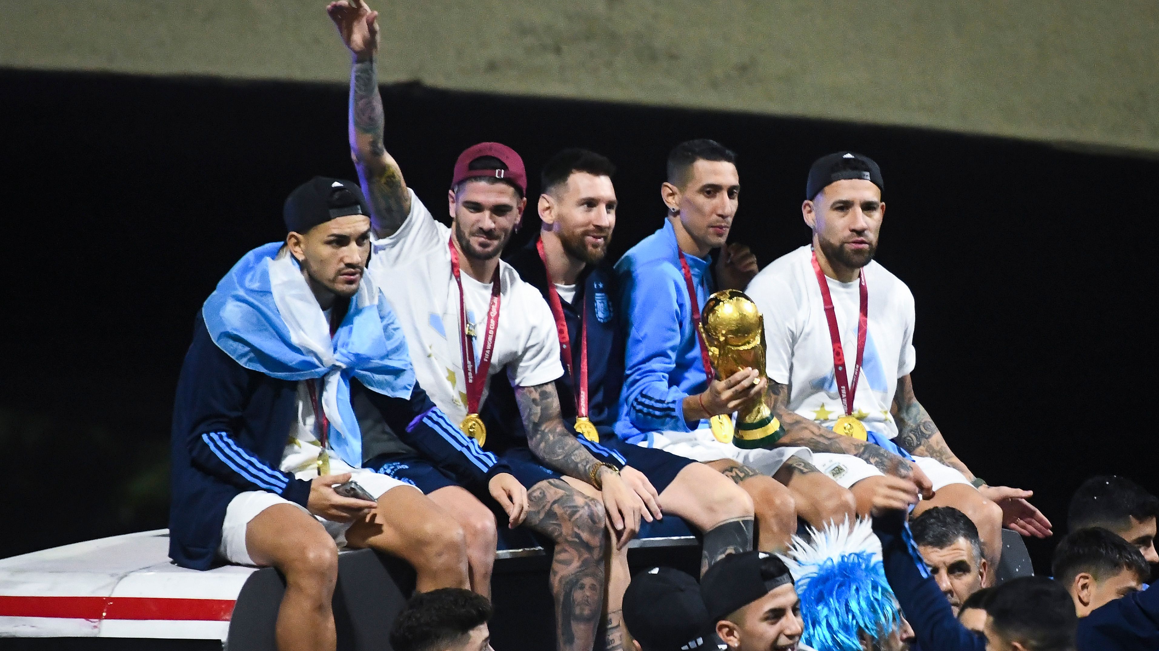 FIFA World Cup Qatar 2022 Winners Arrive to Buenos Aires