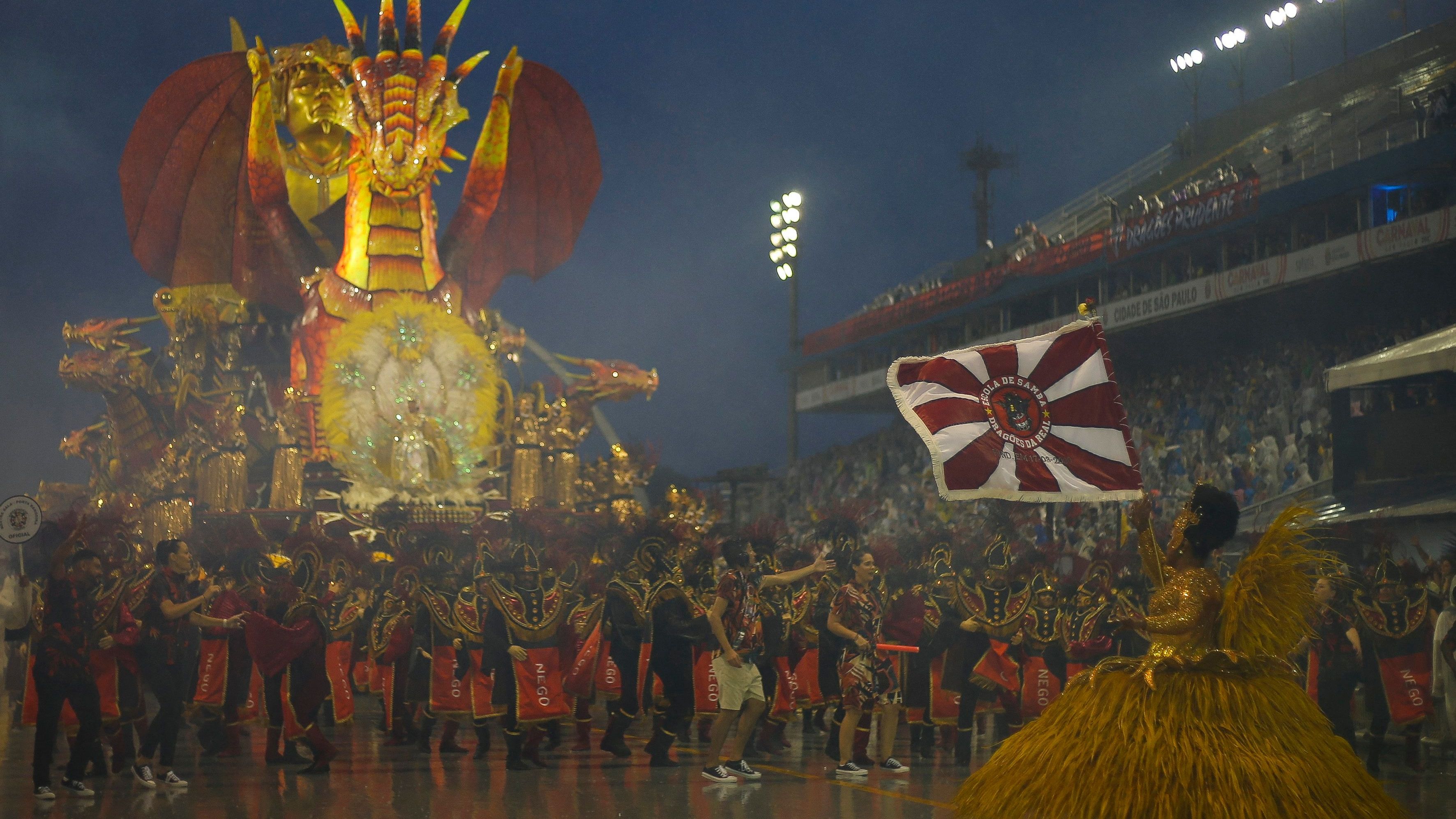 BRAZIL-CARNIVAL-SAO PAULO-DRAGOES DA REAL