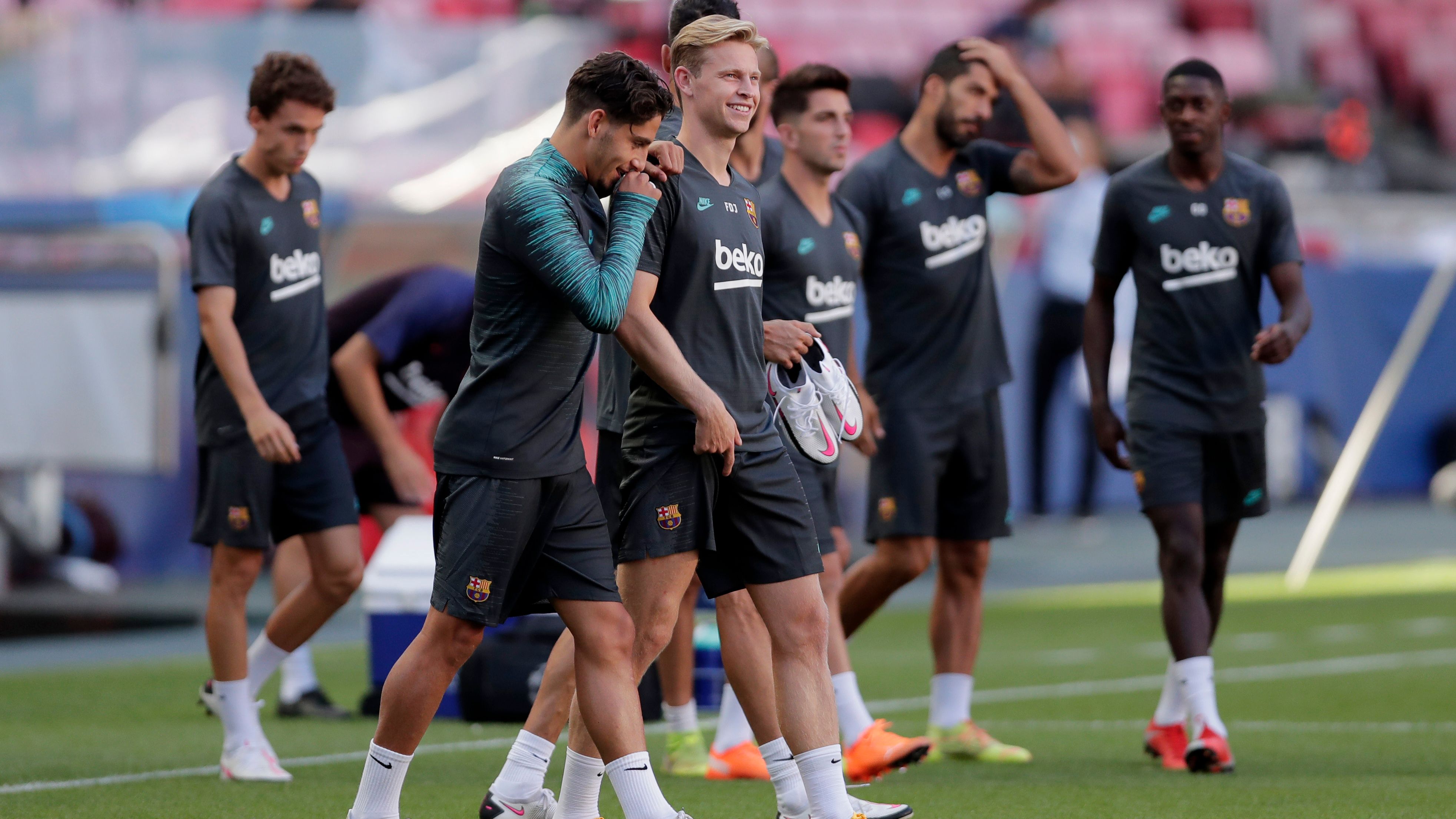 Barcelona Training Session - UEFA Champions League