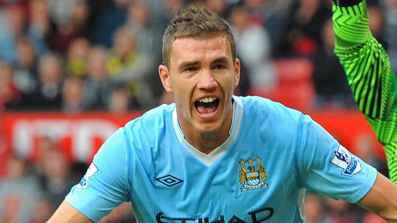 Manchester City's Bosnian striker Edin D