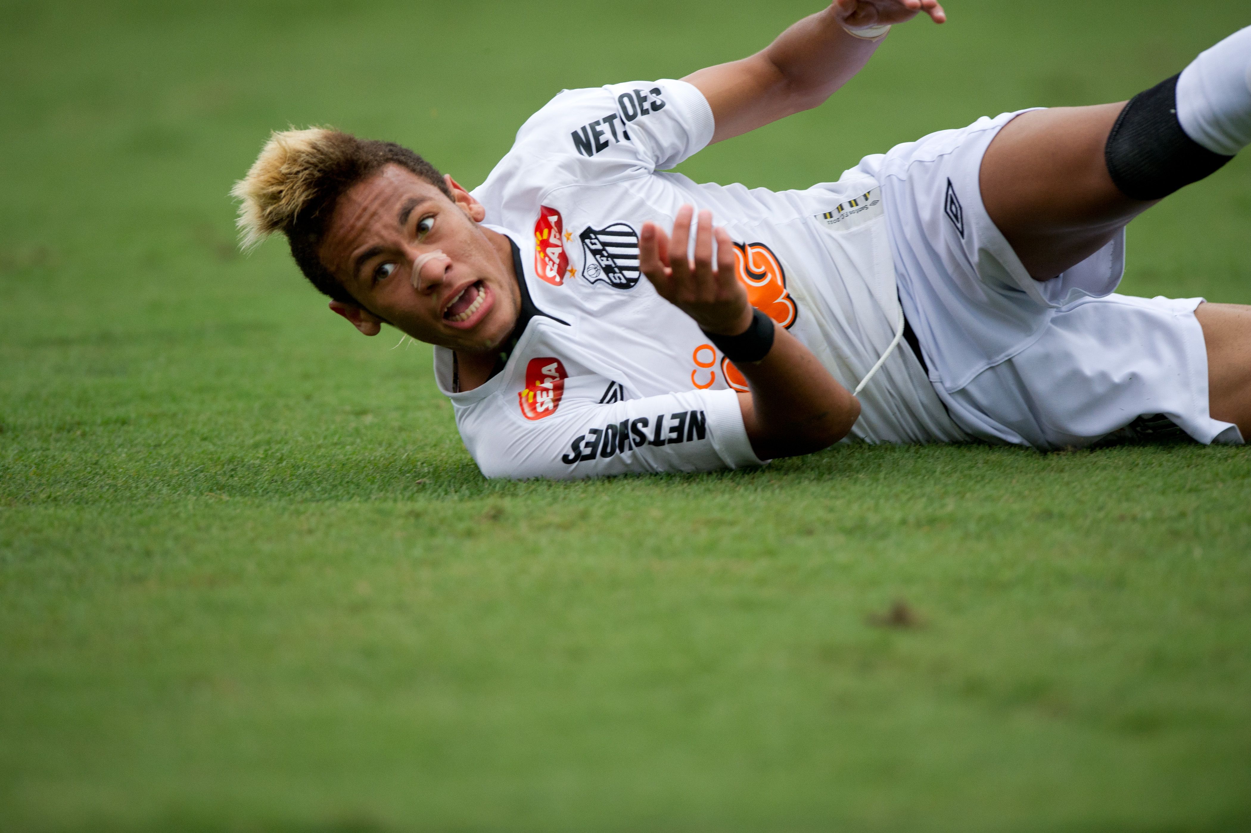 Santos club footballer Neymar during the