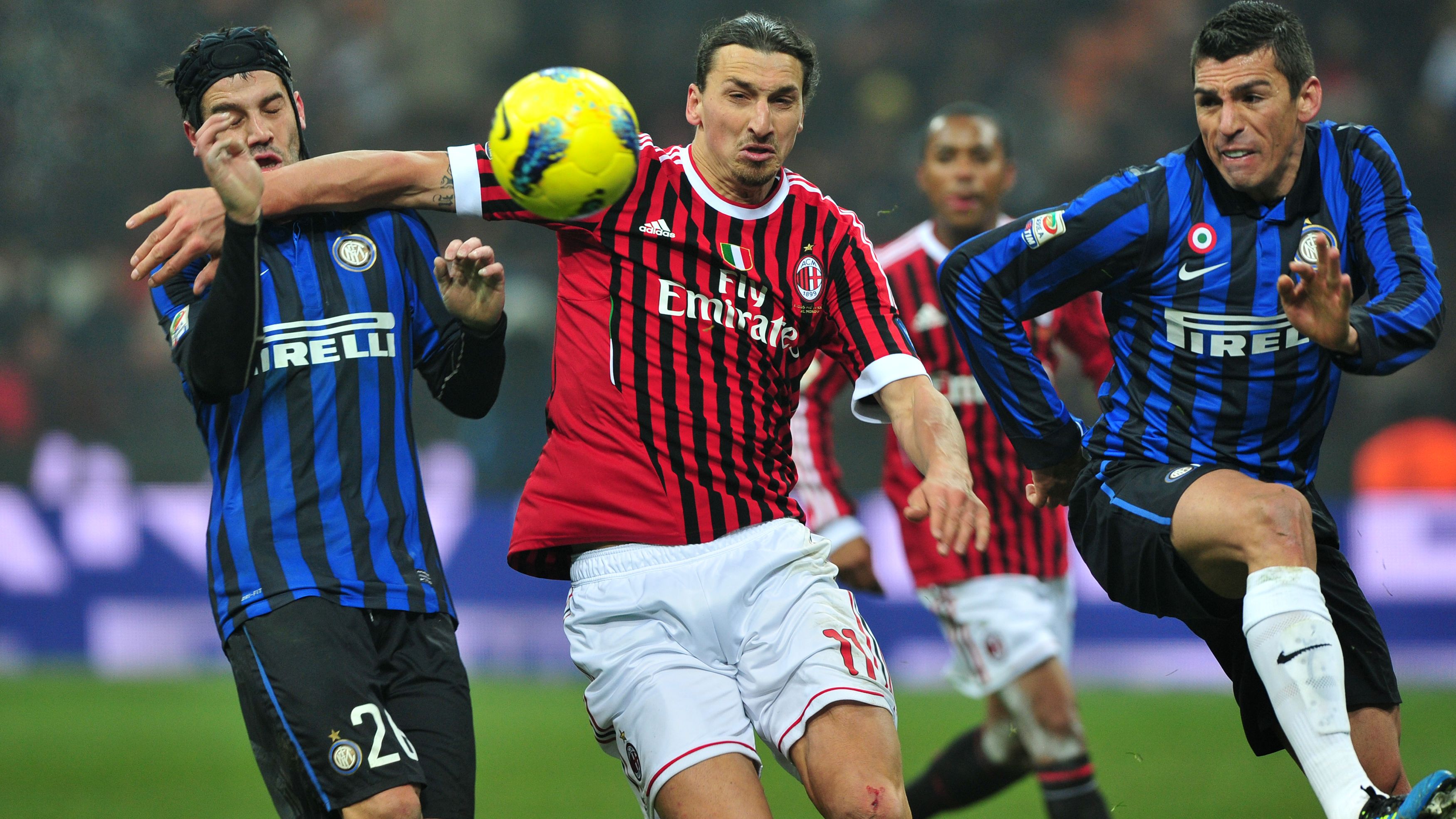 AC Milan's Swedish forward Zlatan Ibrahi