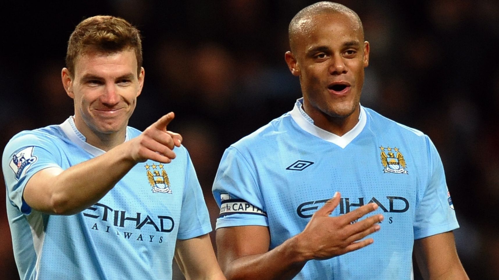 Manchester City's Bosnian striker Edin D