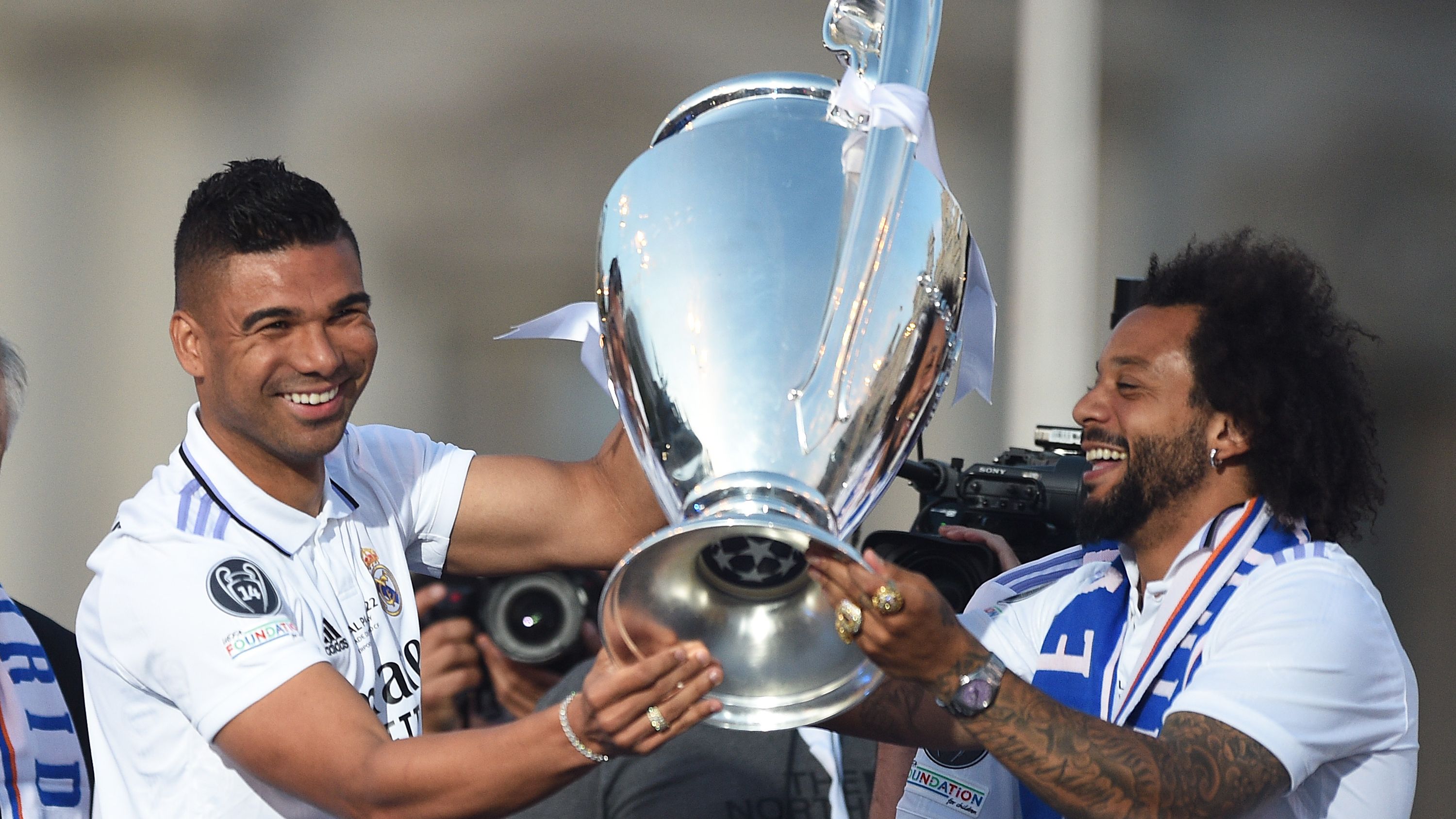 Real Madrid CF Celebrates Winning The UEFA Champions League Final 2021/22