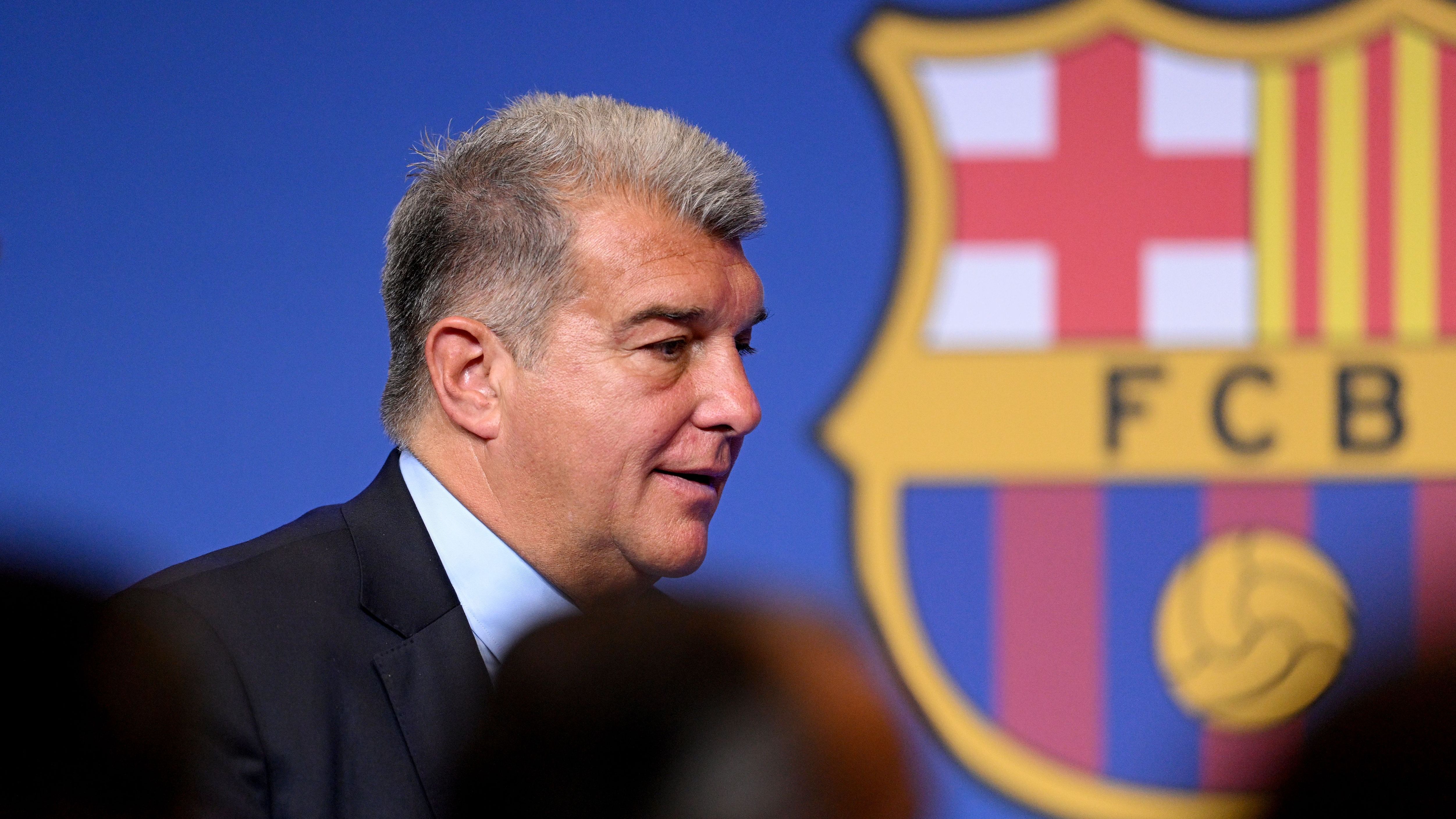 FC Barcelona President Joan Laporta Press Conference