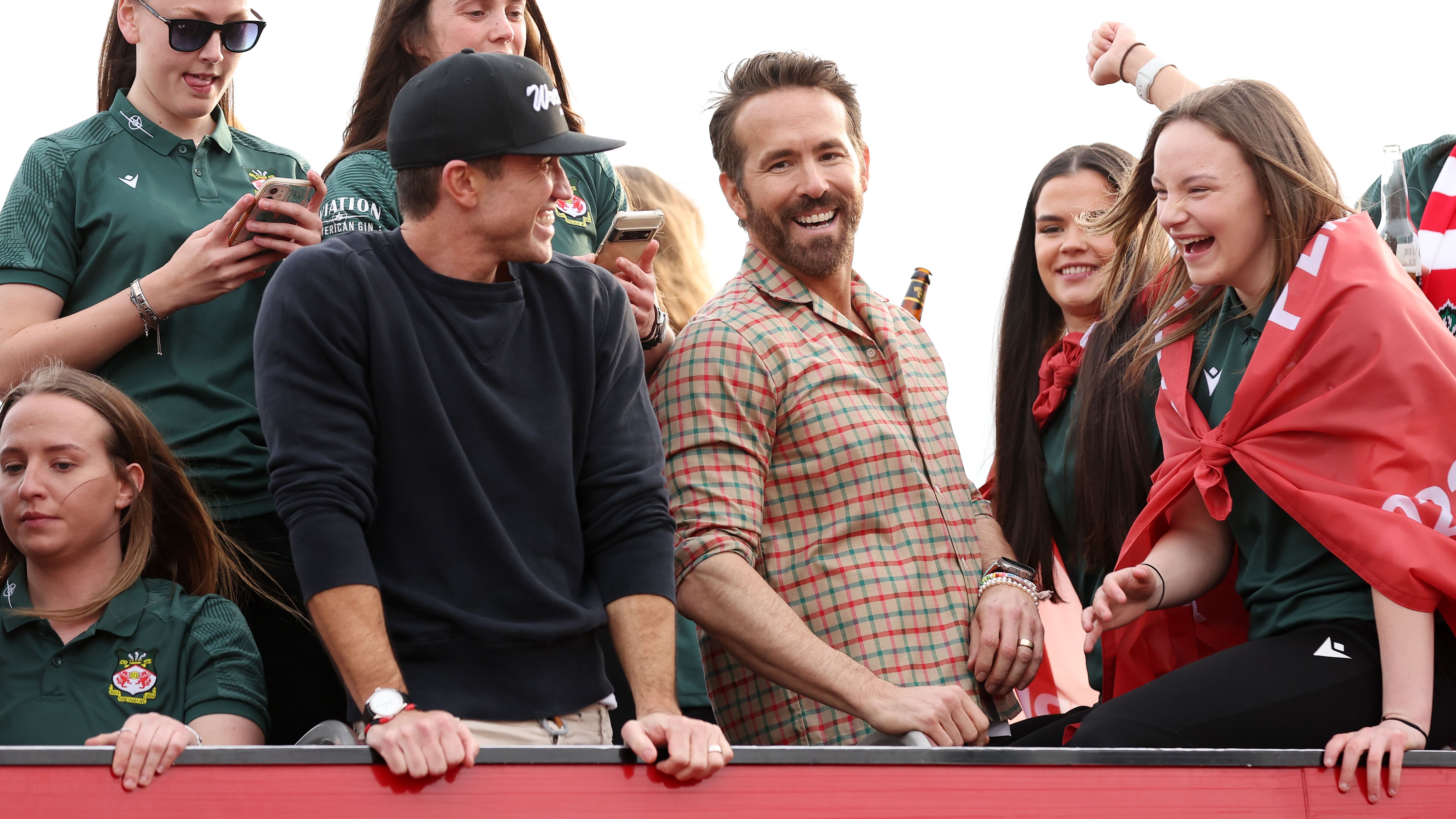 Wrexham FC Celebrate Promotion To League Football With Bus Parade