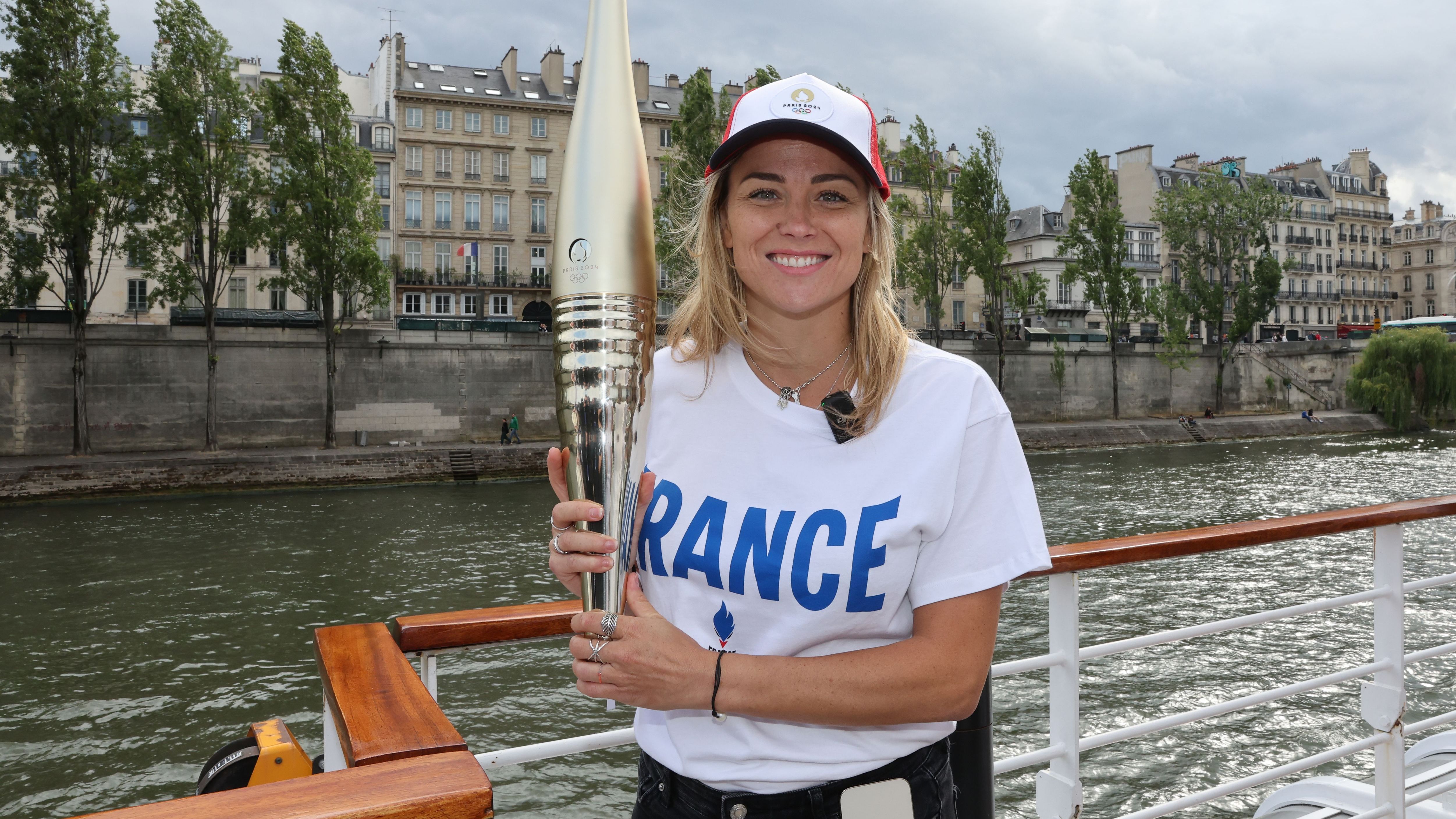 Paris 2024 Pre-Olympic Tour Along The Seine As Part Of The Future Opening Ceremony Route