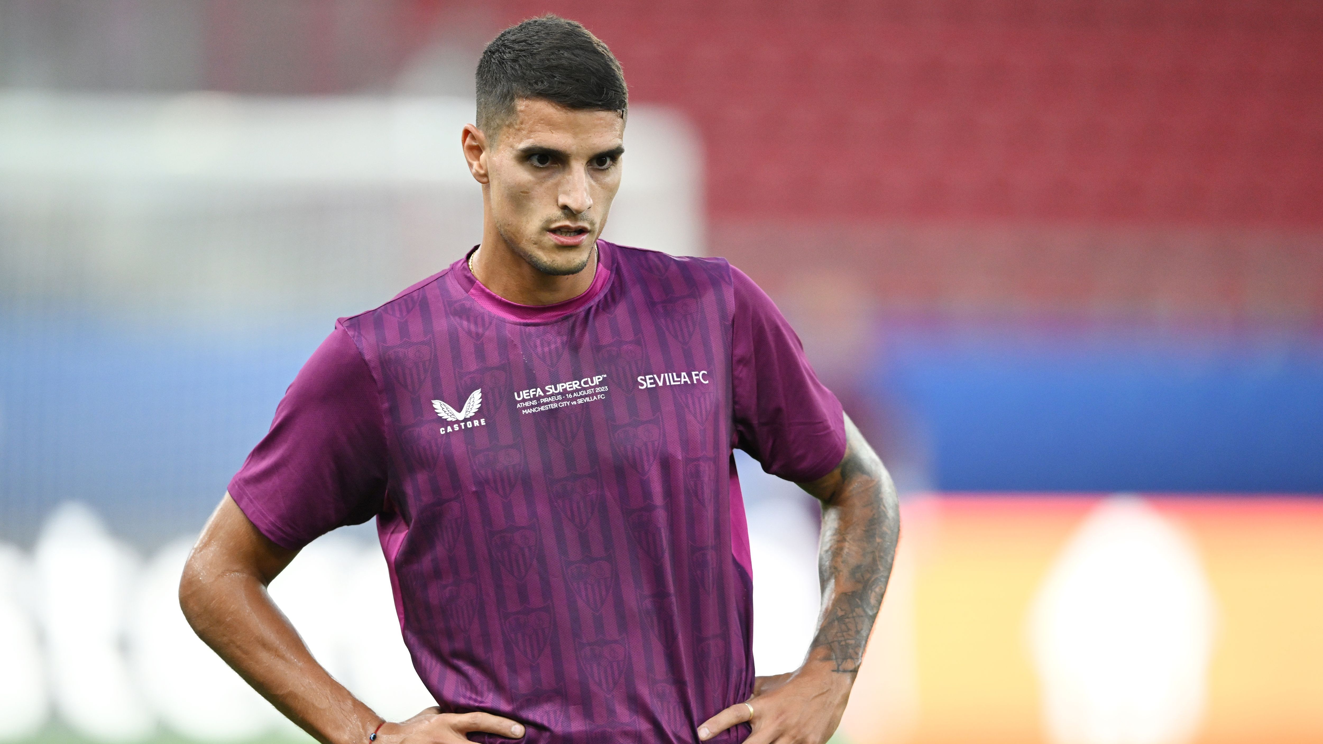 Sevilla FC Training Session And Press Conference - UEFA Super Cup 2023