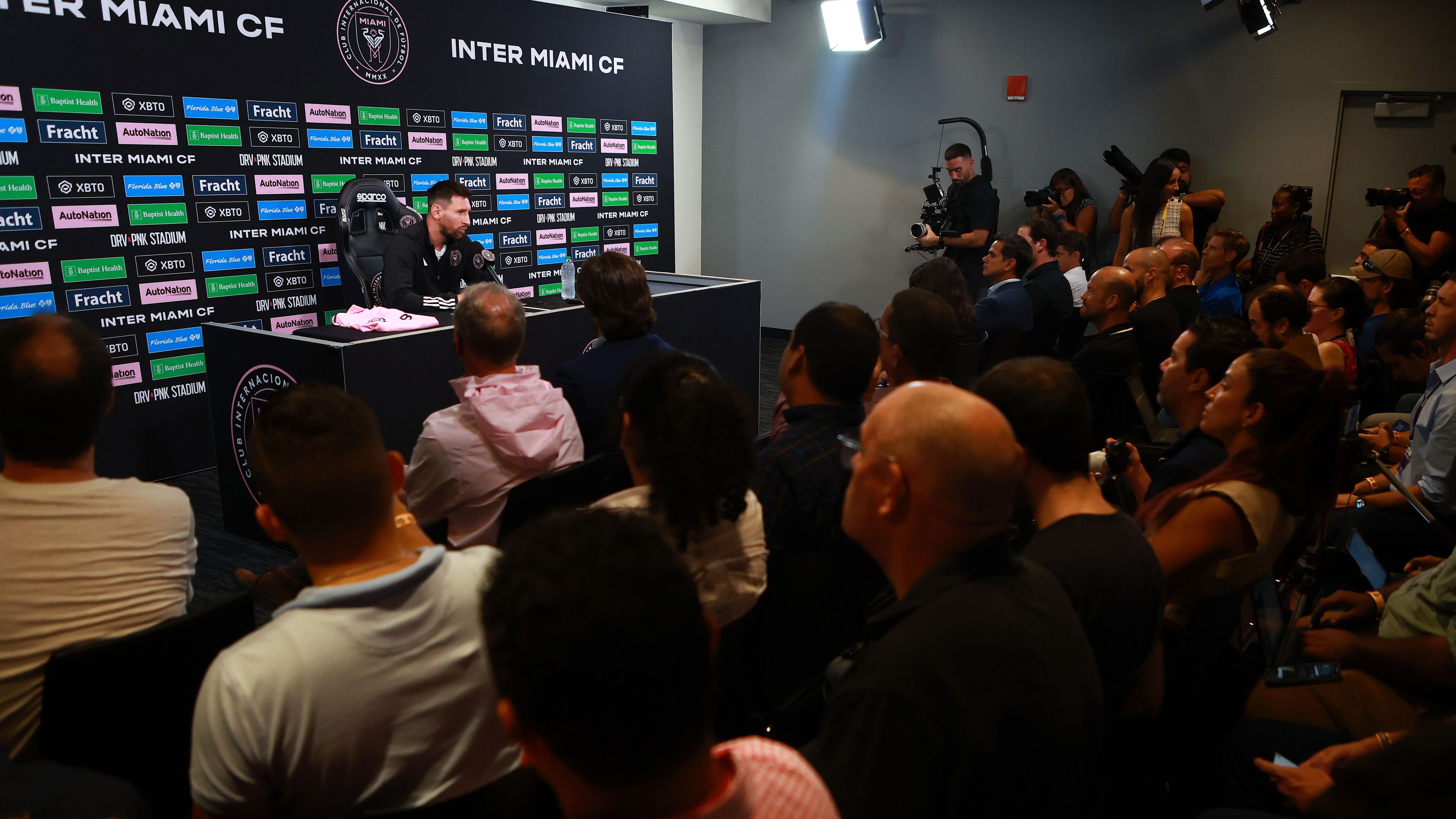 Inter Miami CF Press Conference With Lionel Messi