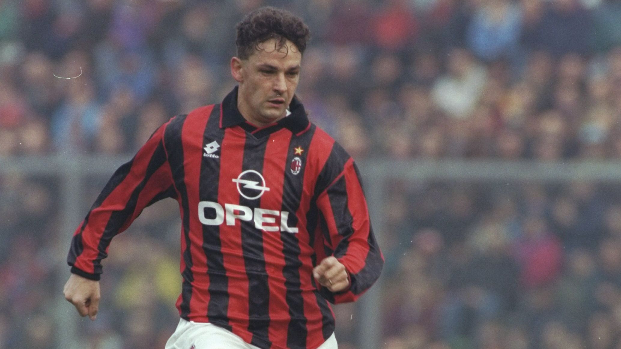 Roberto Baggio of AC Milan