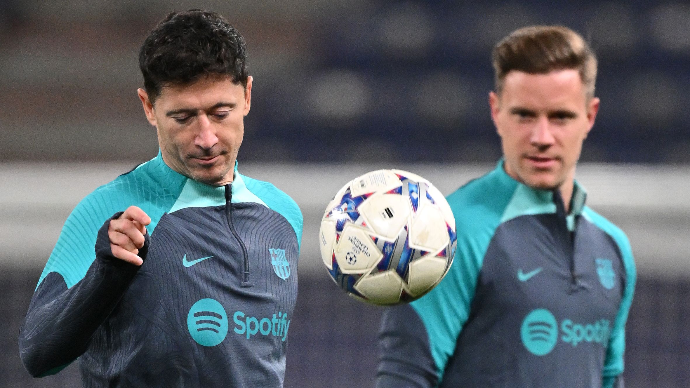 FC Barcelona Training Session And Press Conference - UEFA Champions League 2023/24