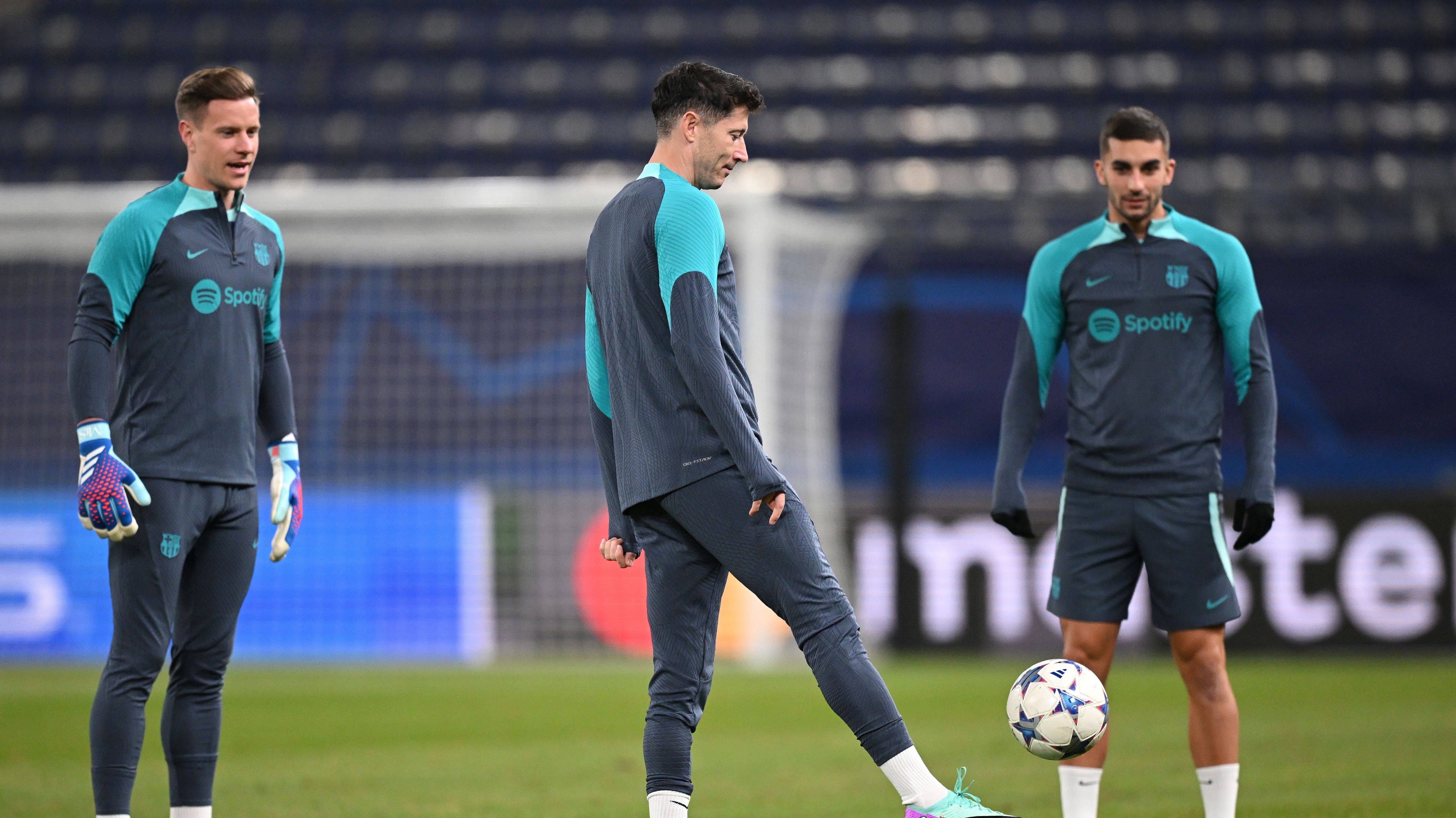 FC Barcelona Training Session And Press Conference - UEFA Champions League 2023/24