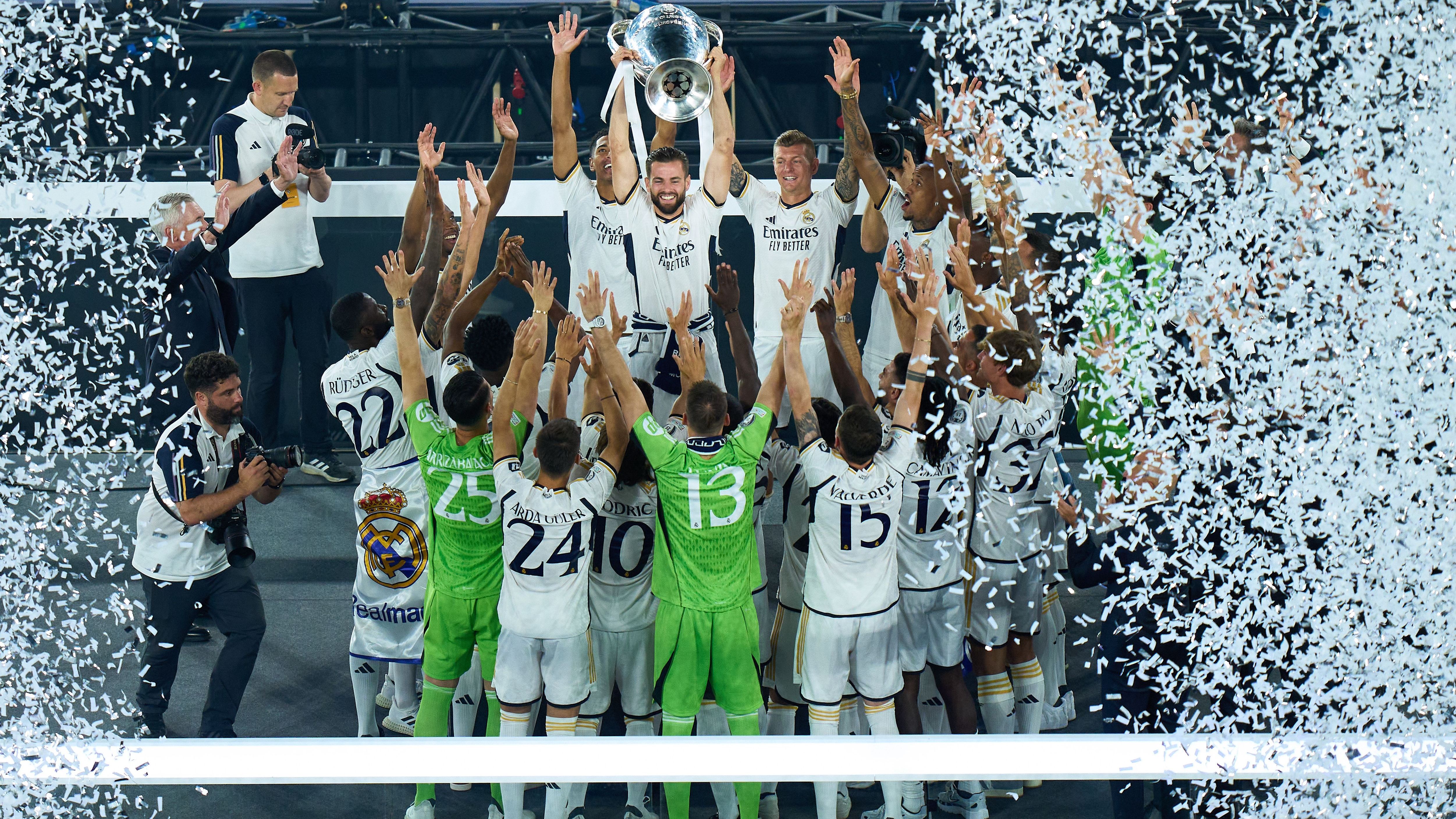 Real Madrid UEFA Champions League Trophy Parade