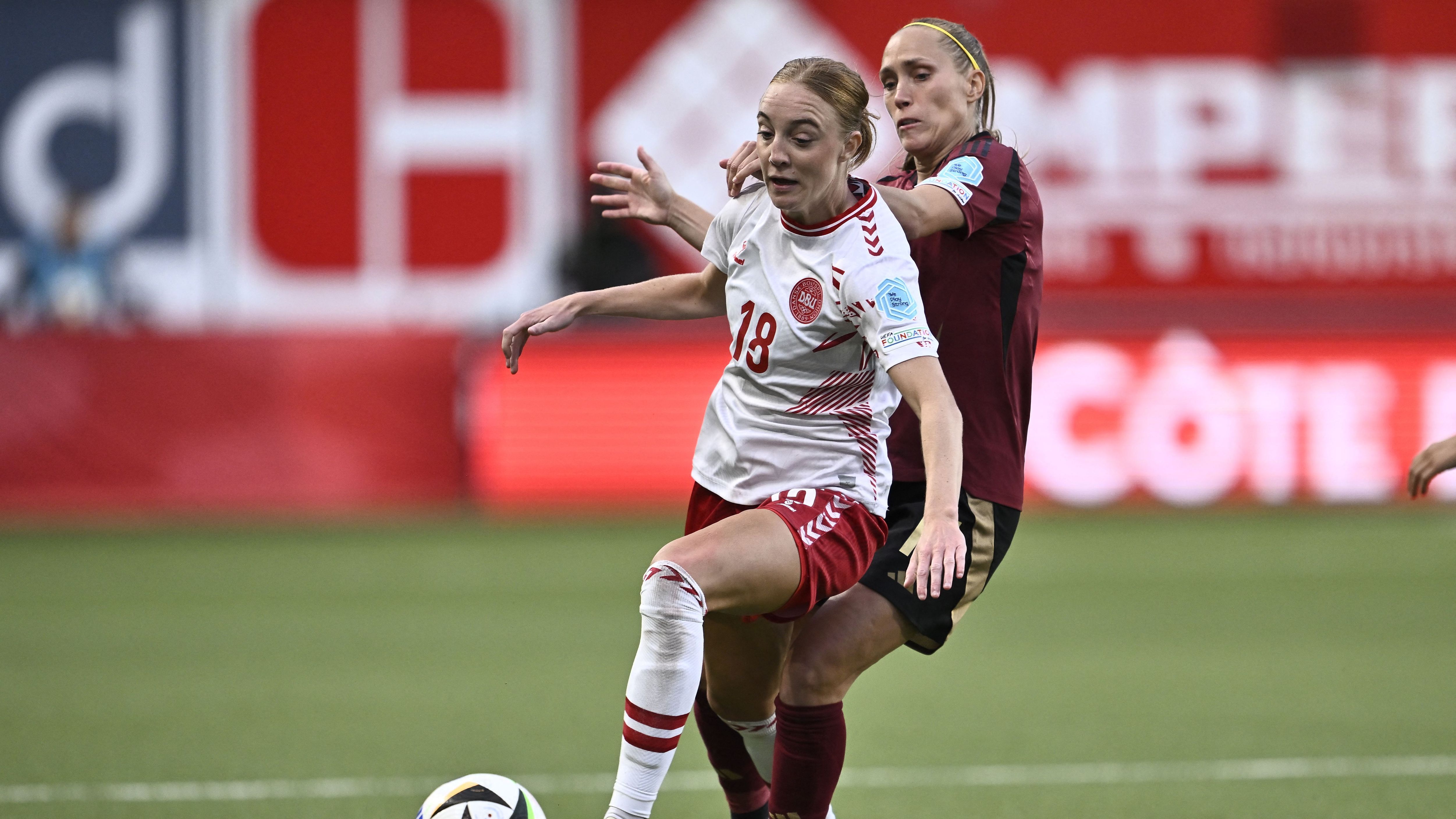 SOCCER WOMEN EURO QUALIF BELGIUM VS DENMARK