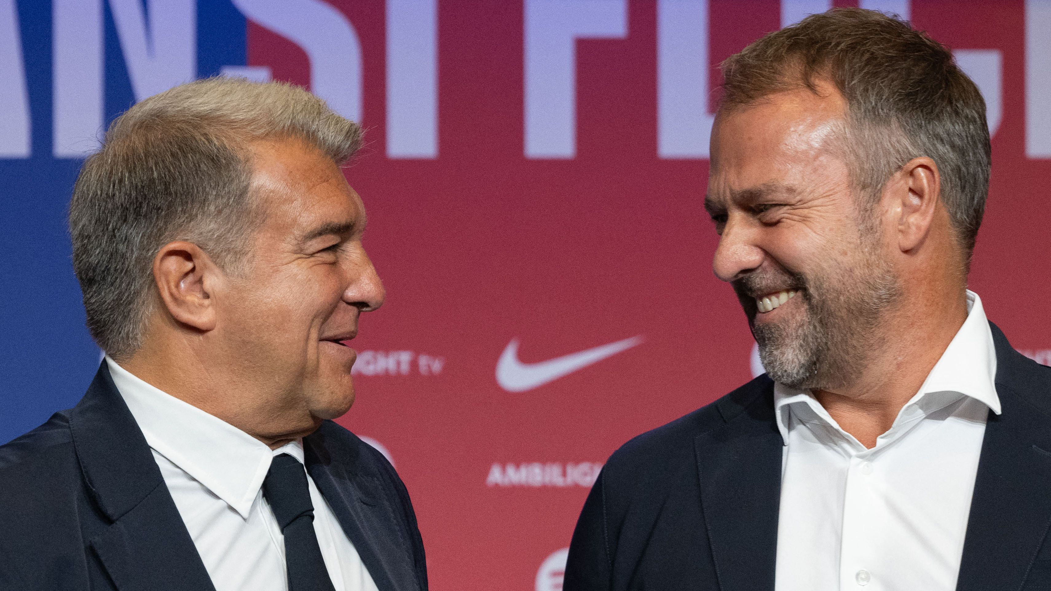 Hansi Flick Joan Laporta 2024-25