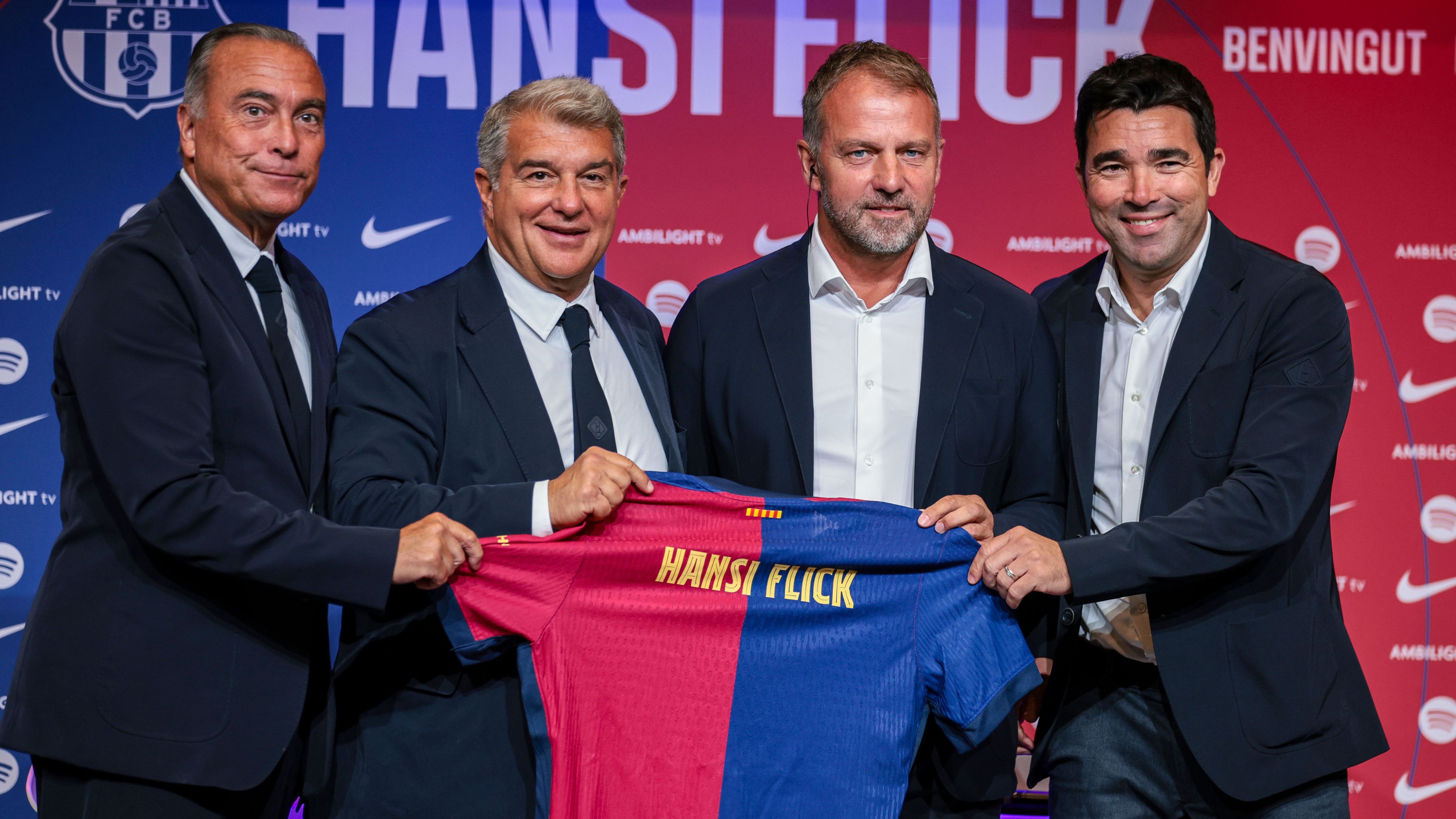 FC Barcelona Unveil New Head Coach Hansi Flick