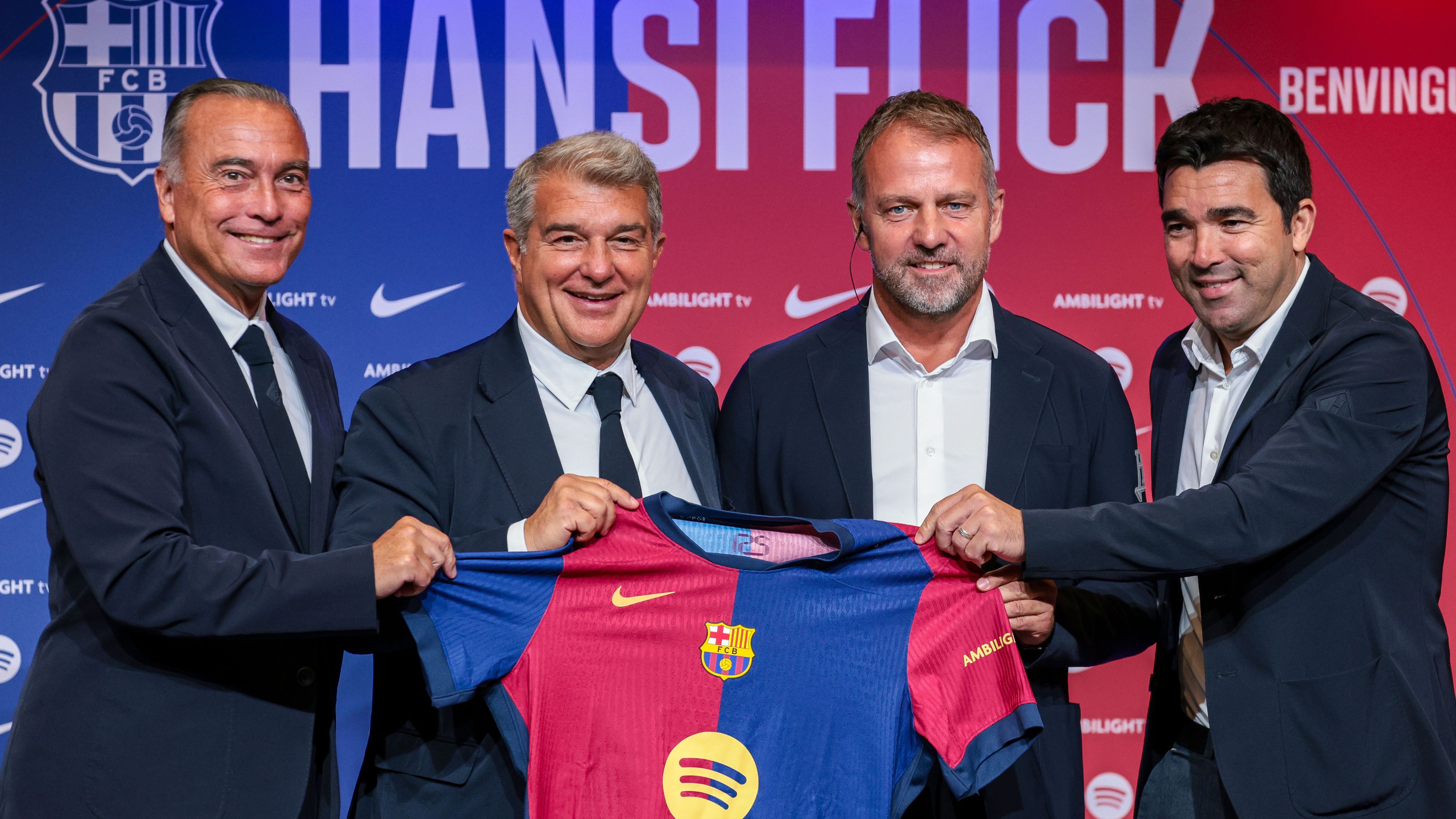 FC Barcelona Unveil New Head Coach Hansi Flick