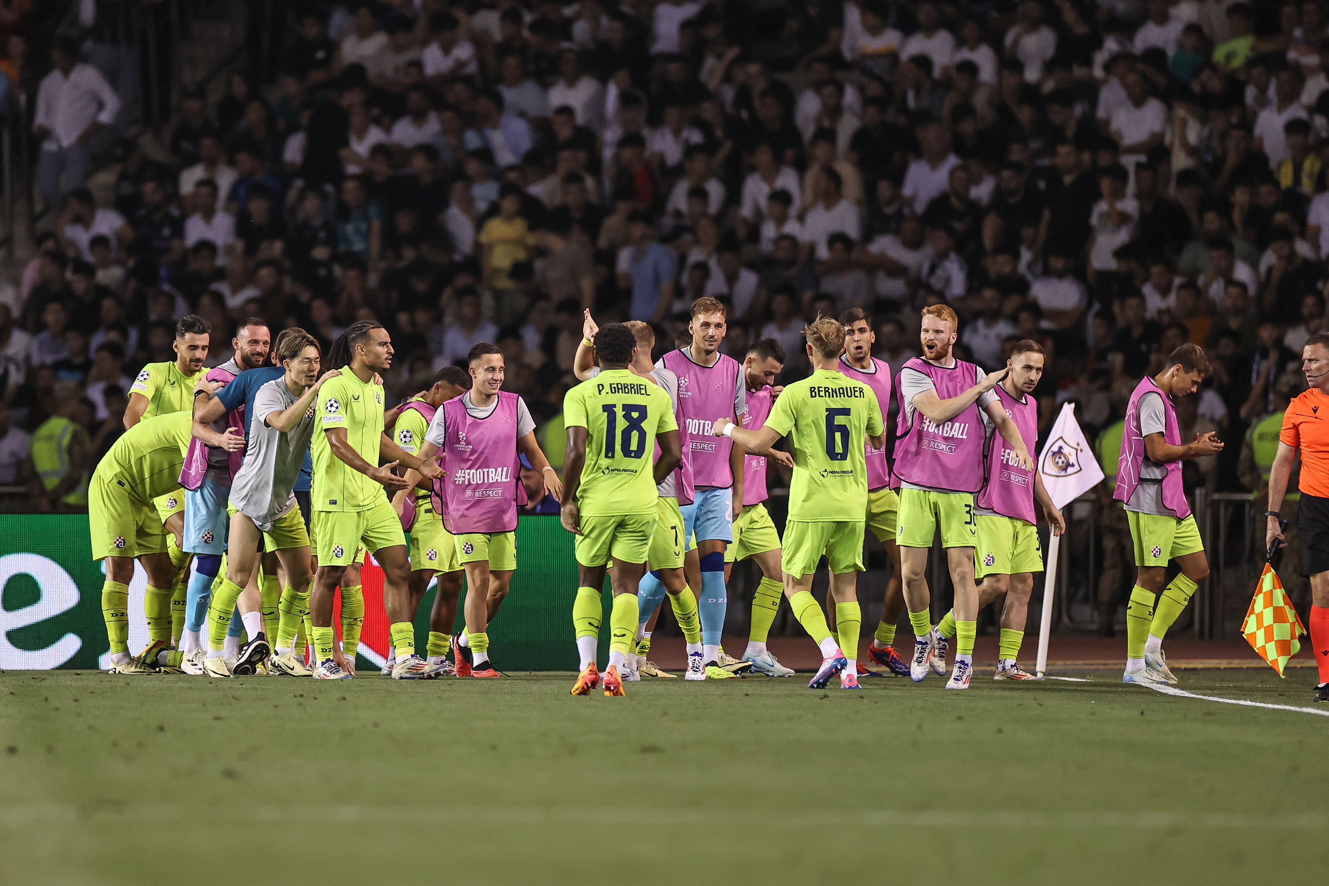 Qarabag v GNK Dinamo Zagreb - UEFA Champions Qualifying Play-Offs Second Leg