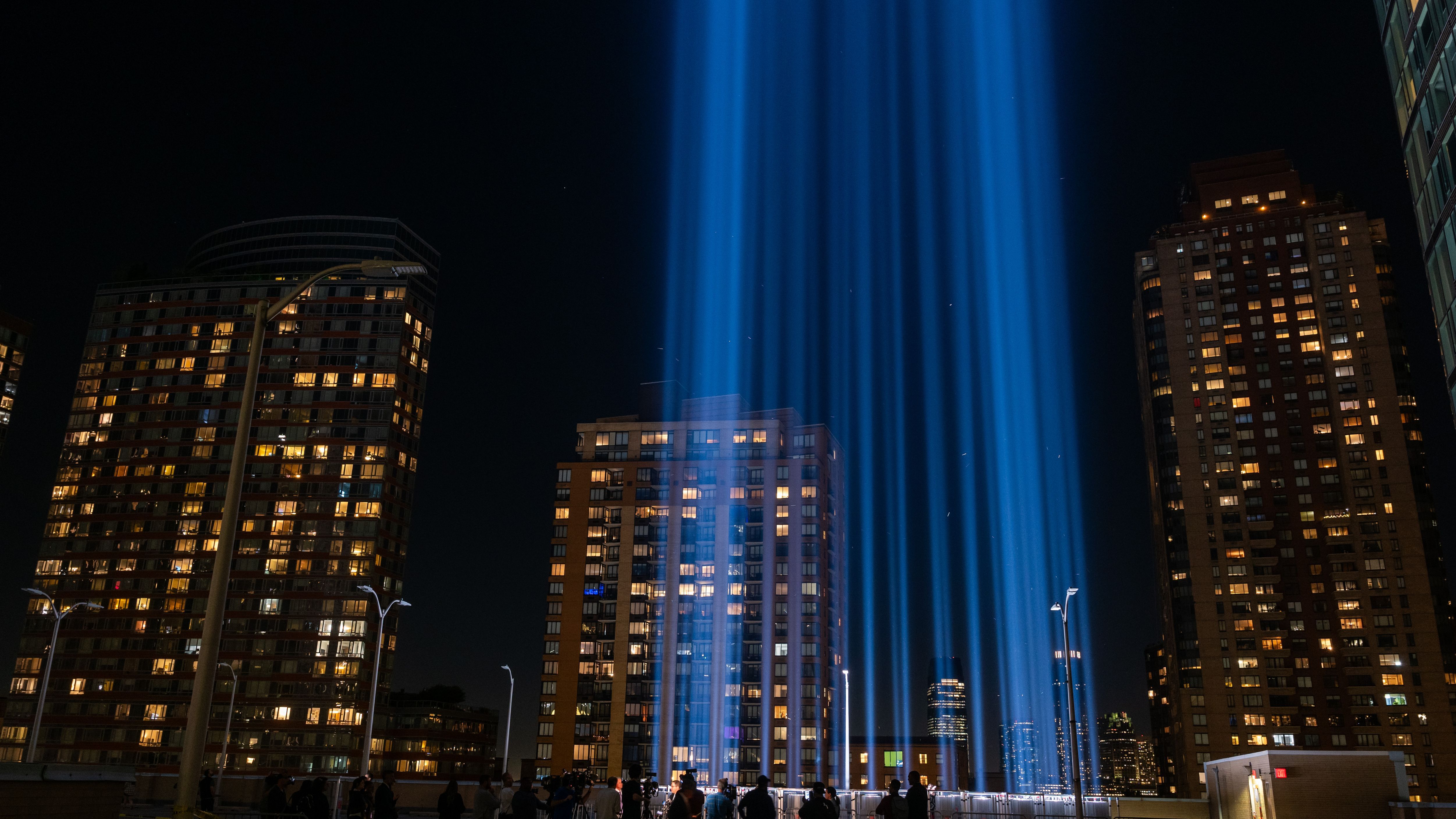 Annual Tribute In Light Tested Ahead Of The 23rd Anniversary Of The 9/11 Attacks