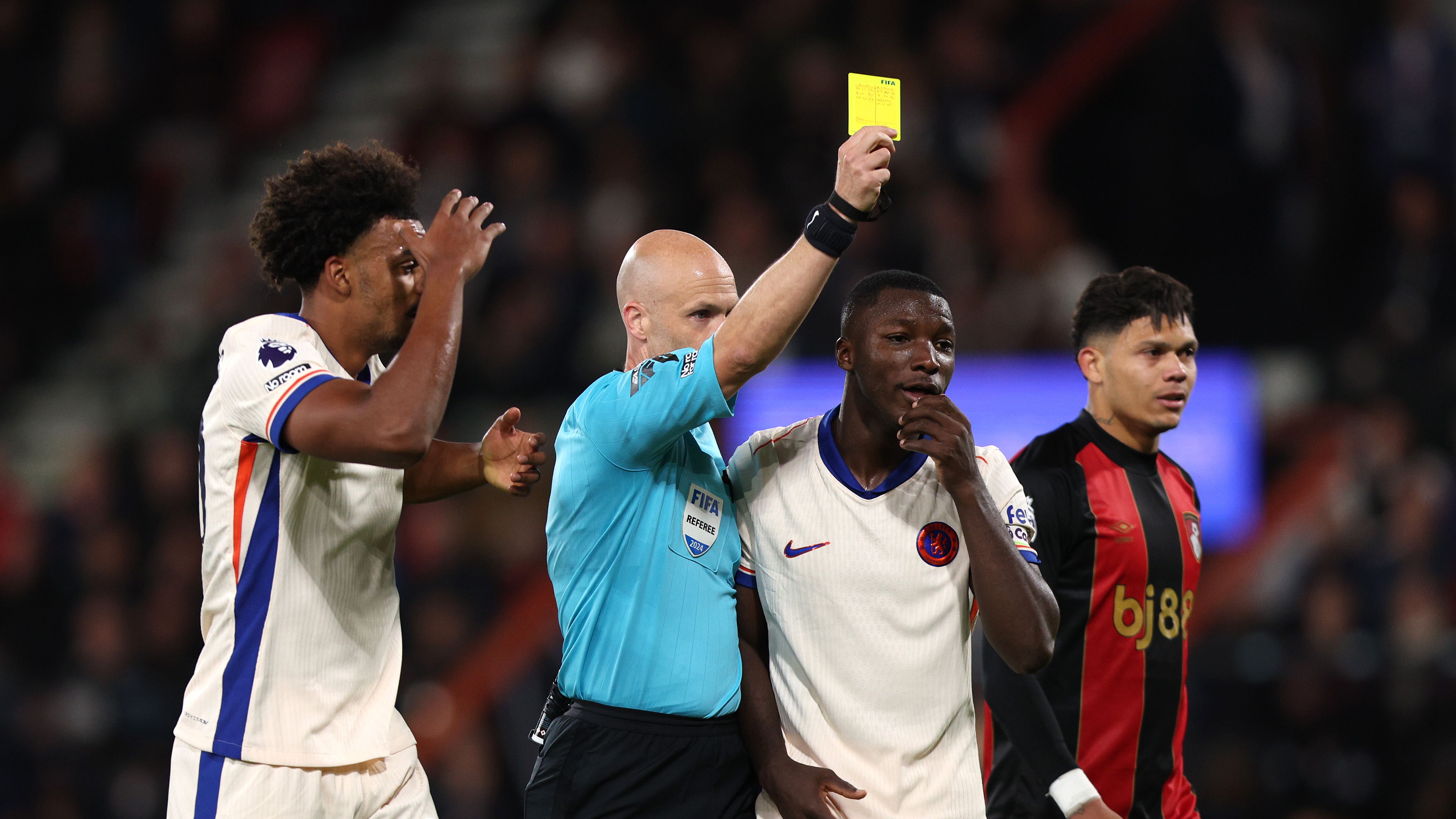 Feisty Chelsea clash with Bournemouth breaks Premier League record for  yellow cards – with coaches Enzo Maresca and Andoni Iraola also getting  booked! | Goal.com