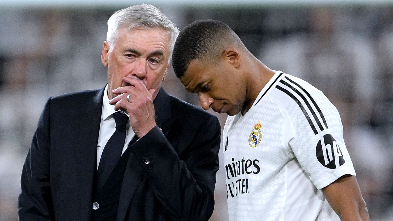 When you think everything is perfect you fall' - Carlo Ancelotti responds  to suggestion Kylian Mbappe has disrupted harmony in Real Madrid dressing  room with Italian coach 'worried' after Champions League humbling