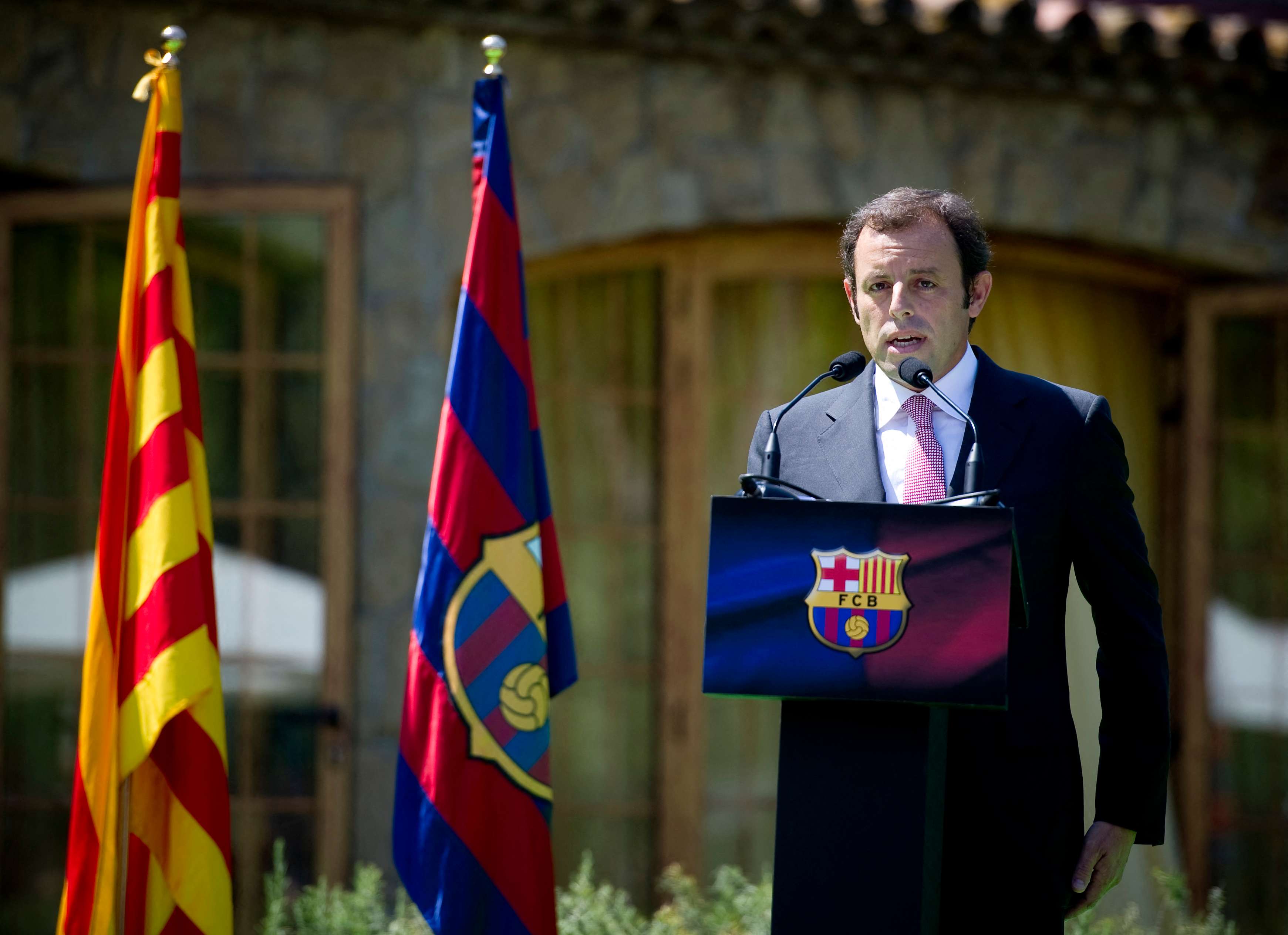 FBL-ESP-BARCELONA-PRESIDENT-ROSELL-LAPORTA