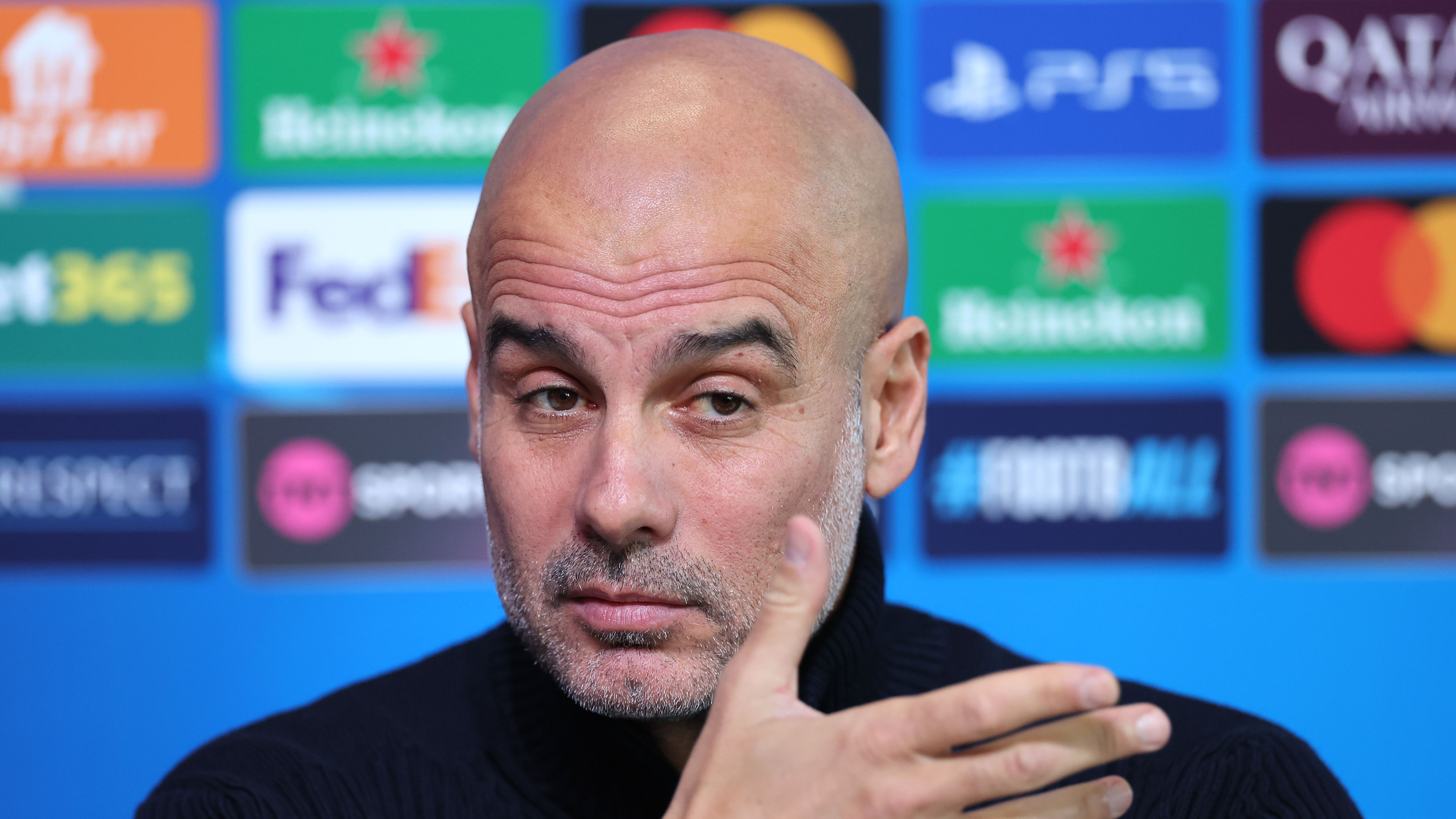 Manchester City Training Session And Press Conference - UEFA Champions League 2024/25 League Phase MD3