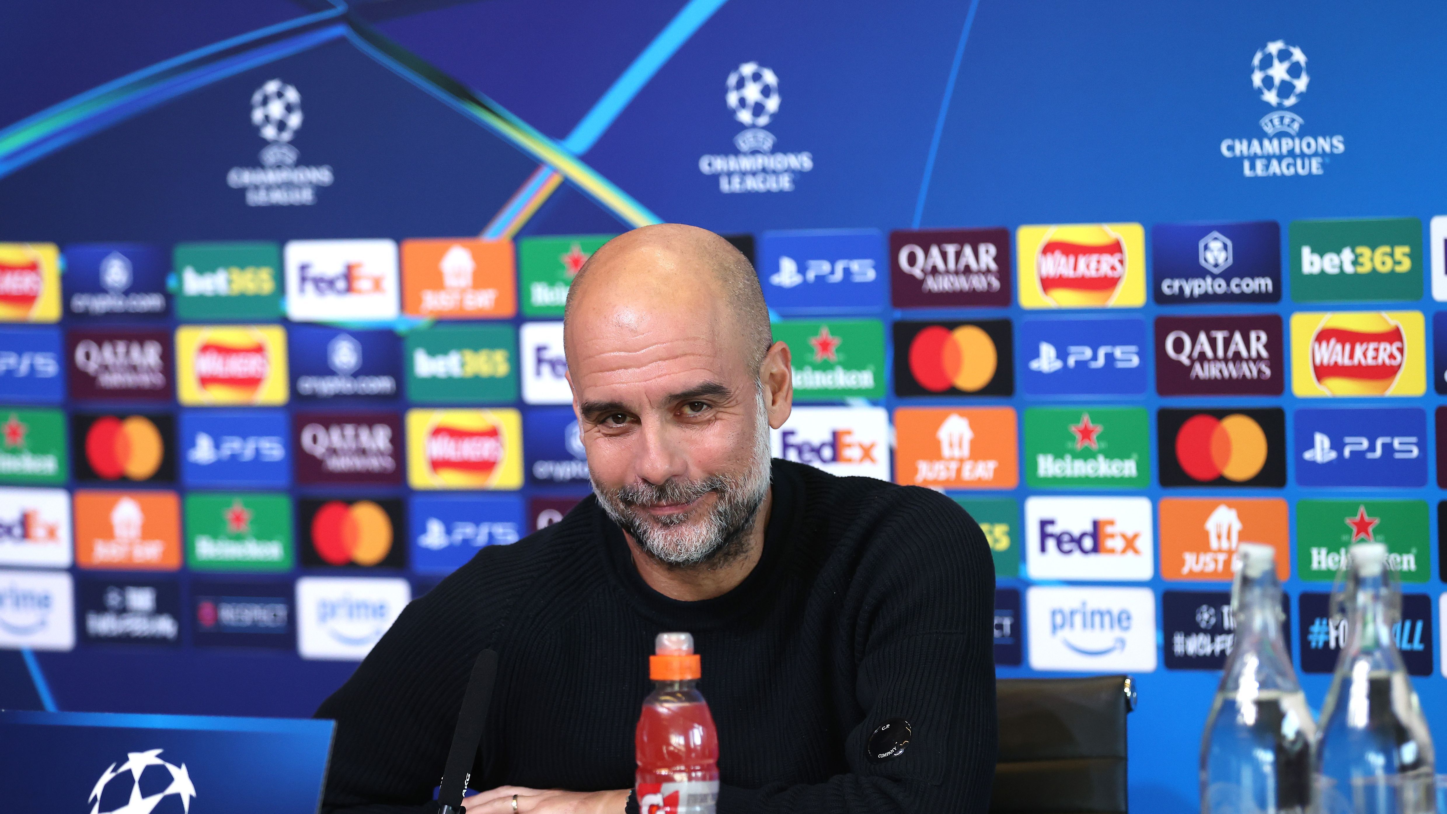 Manchester City Training Session And Press Conference - UEFA Champions League 2024/25 League Phase MD5