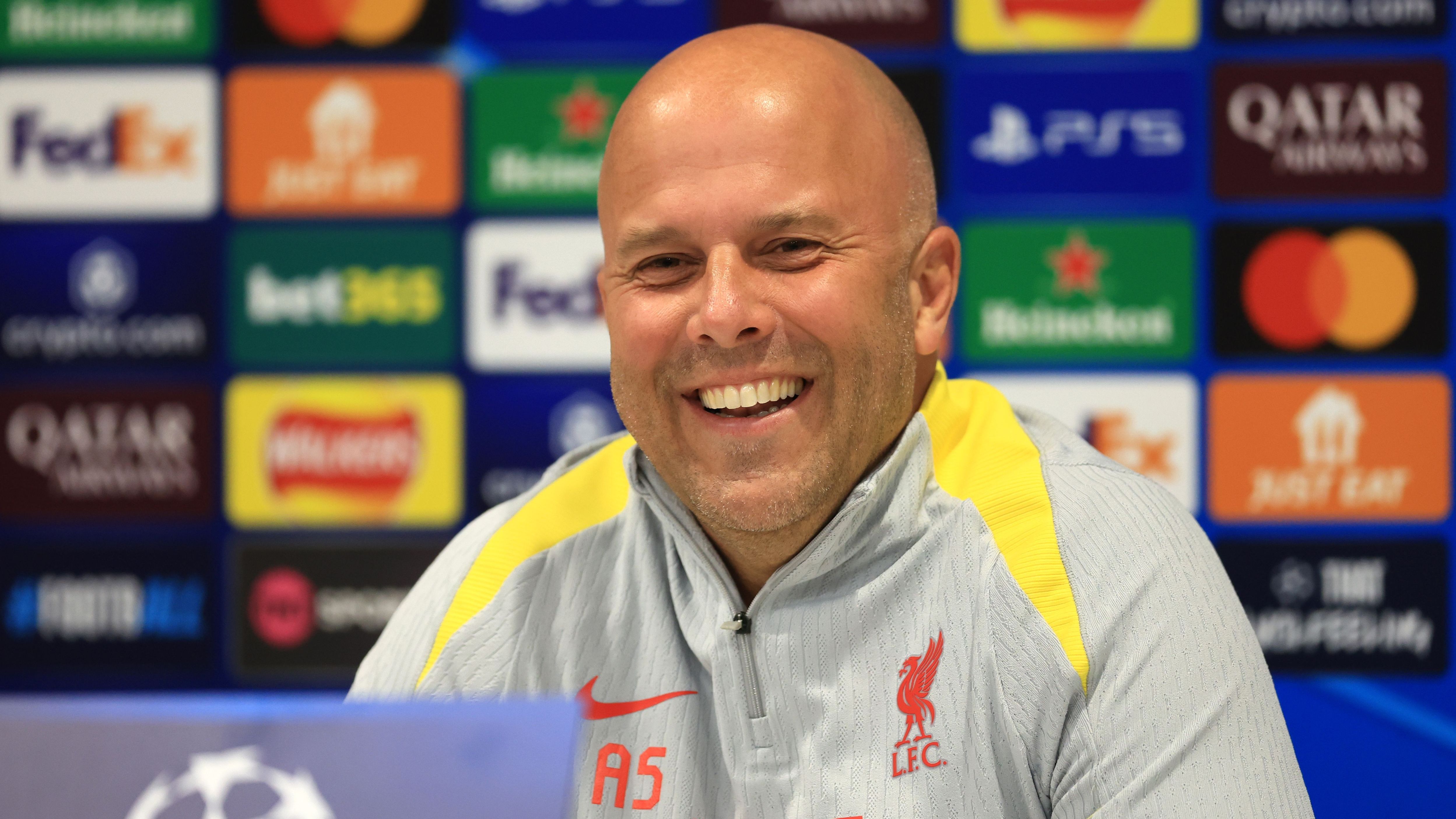 Liverpool FC Training Session And Press Conference - UEFA Champions League 2024/25 League Phase MD5