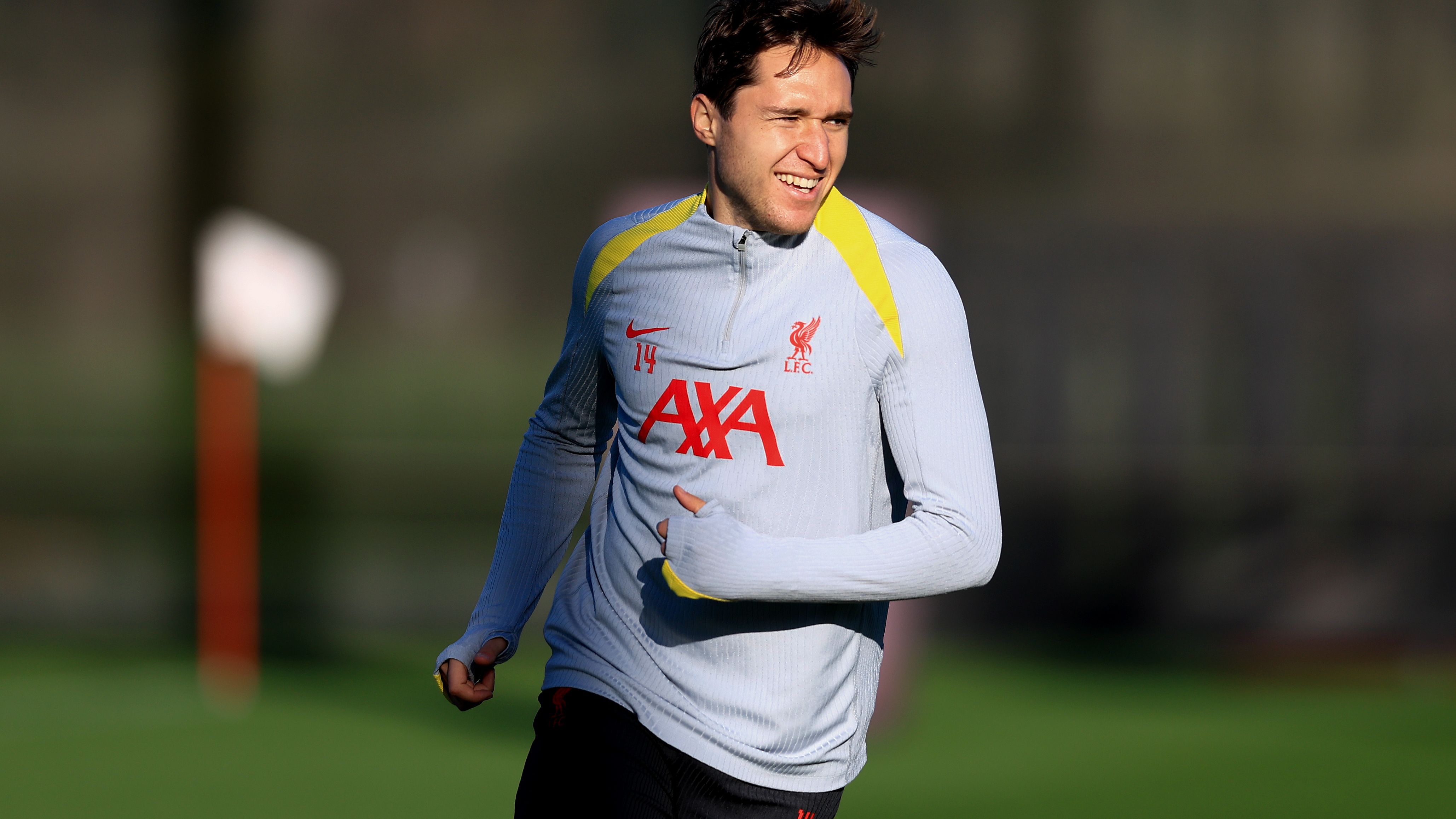 Liverpool FC Training Session And Press Conference - UEFA Champions League 2024/25 League Phase MD5